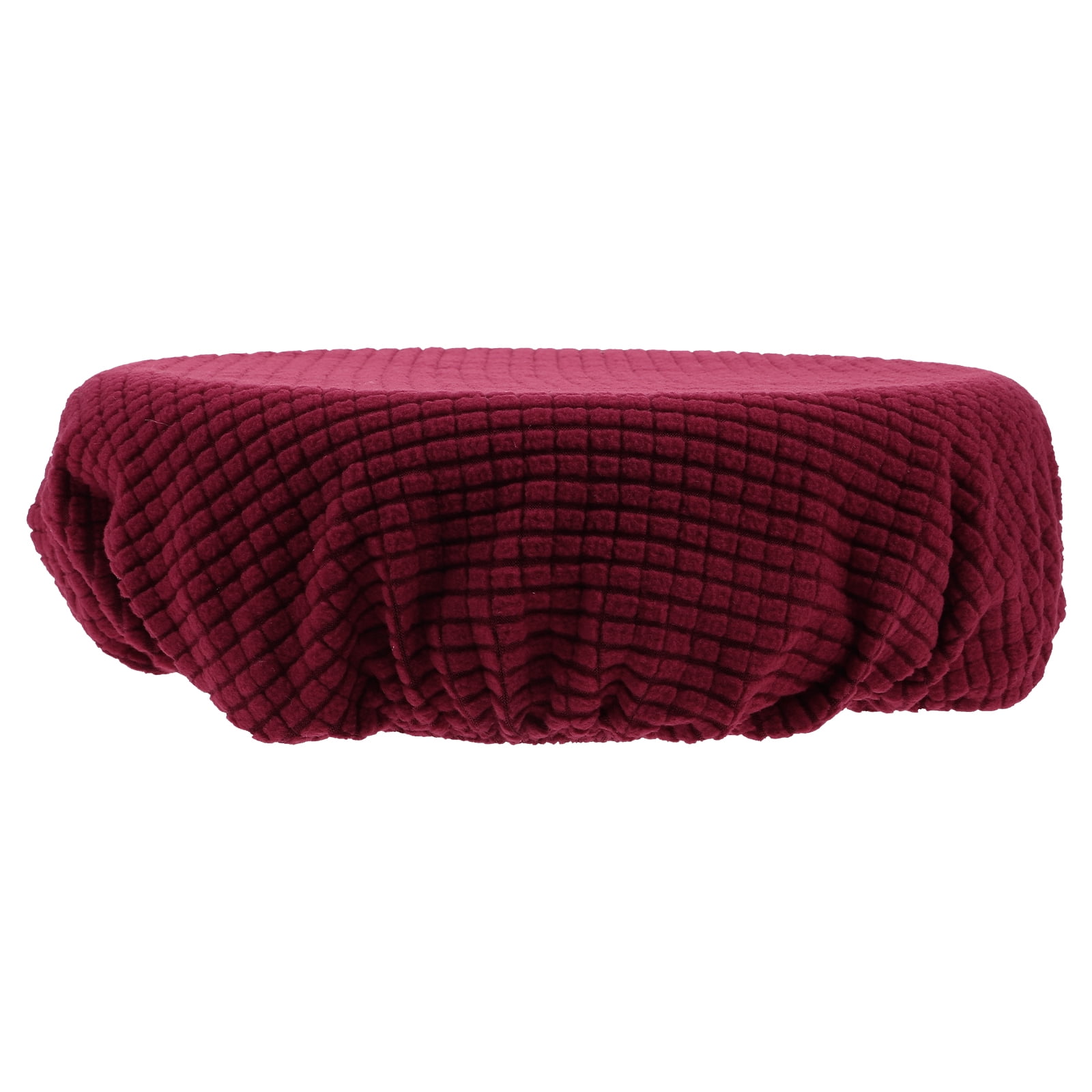 Ortofally Bar Stool Covers Stretchy Round Chair Covers Slipcover Washable Stool Cushion Elastic Bar Chair Covers Grey 27.5X17.5X6CM Dark Red