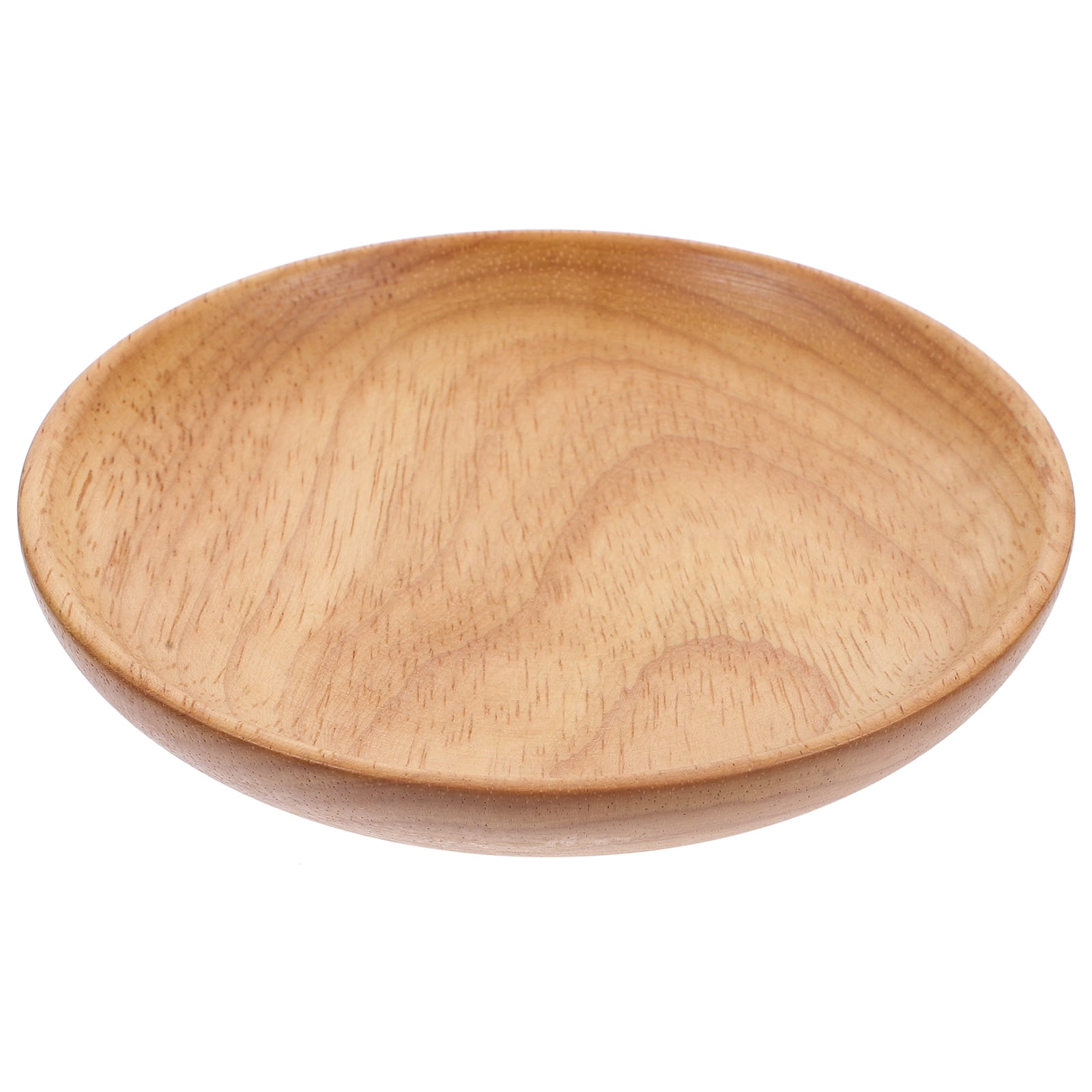 SWETRACE Flat Wooden Dinner Plate Beige For Wedding 1Pcs 4.9In 12.50X12.50X2.00CM Beige