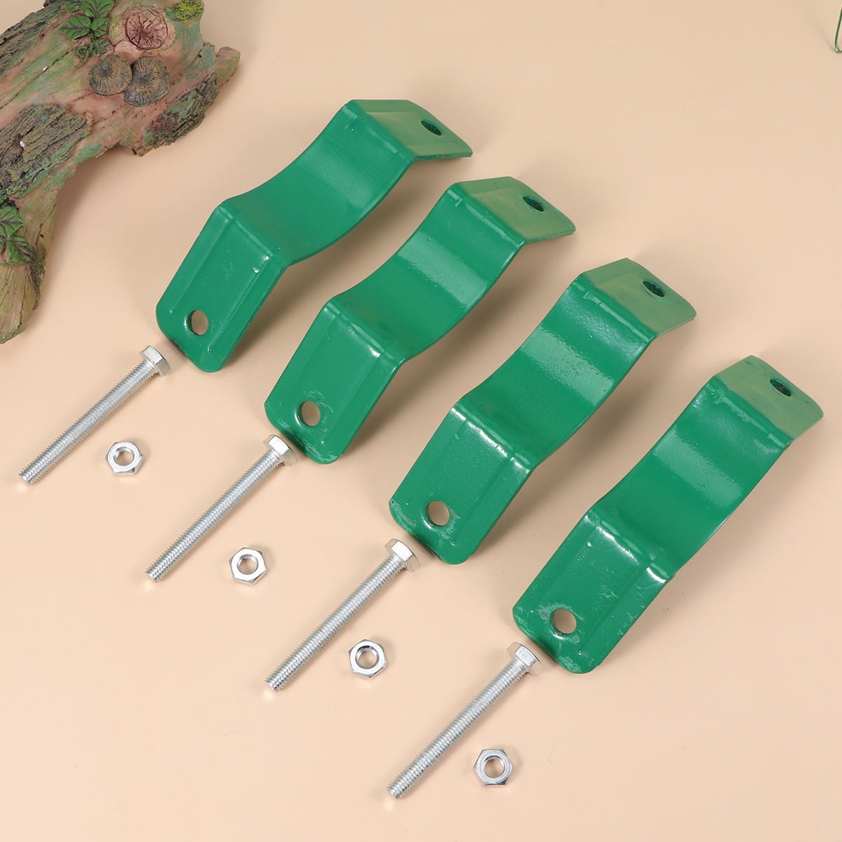Masteelf Durable Iron Tree Fixator for Outdoor Use with Easy Application Green Color 15cm Diameter