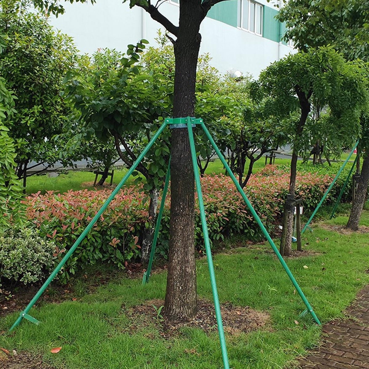 Masteelf Durable Iron Tree Fixator for Outdoor Use with Easy Application Green Color 15cm Diameter