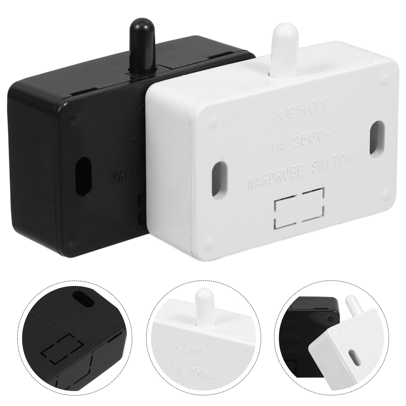 SWETRACE 2Pcs Mechanical Closet Light Switch For Shoe Cabinets 11.8X7.9X3.9in SWETRACE 2Pcs Mechanical Closet Light Switch For Shoe Cabinets 11.8X7.9X3.9in