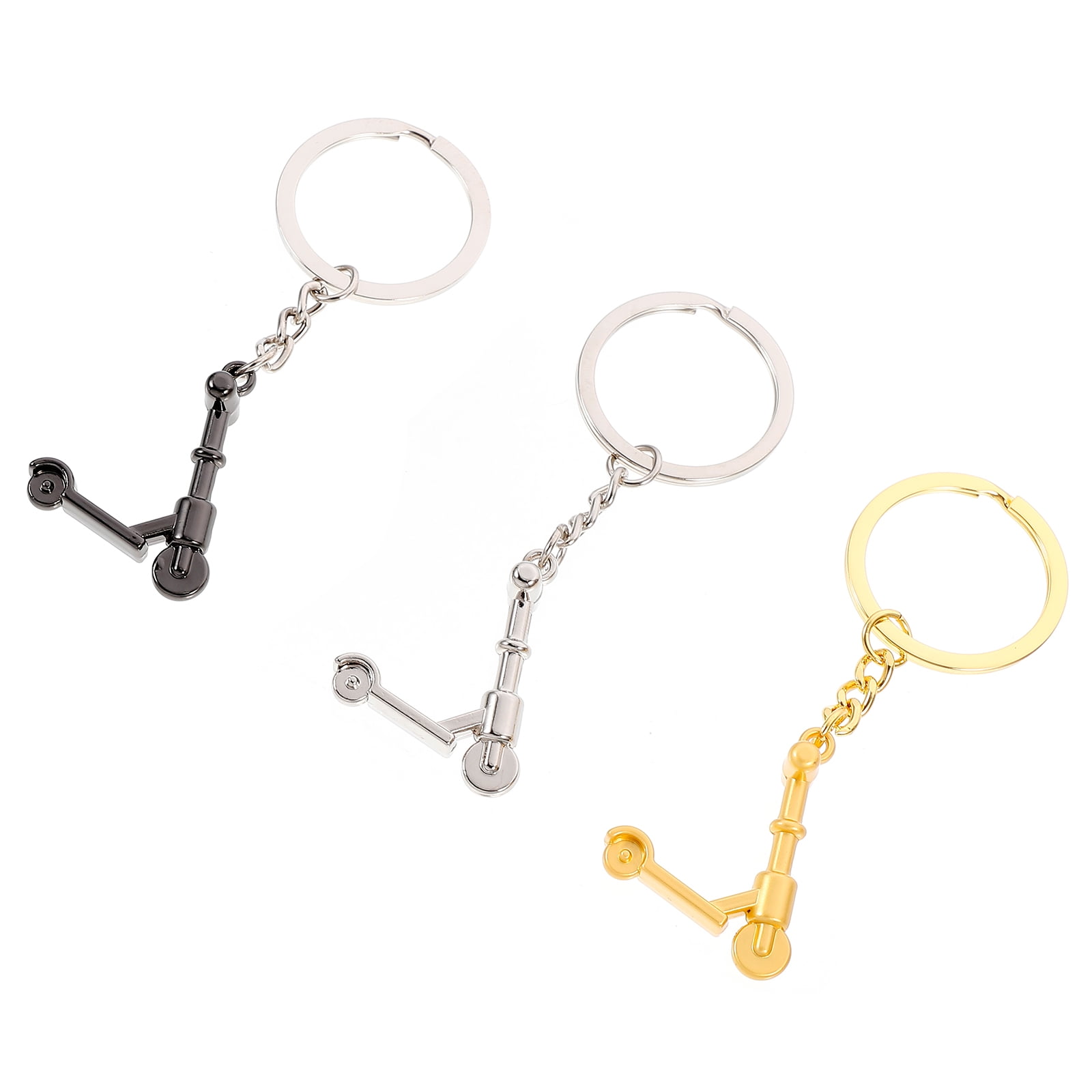 SWETRACE Mini Scooter Shaped Keychains 3Pcs Zinc Alloy Handbag Purse Car Decorations Christmas New Year