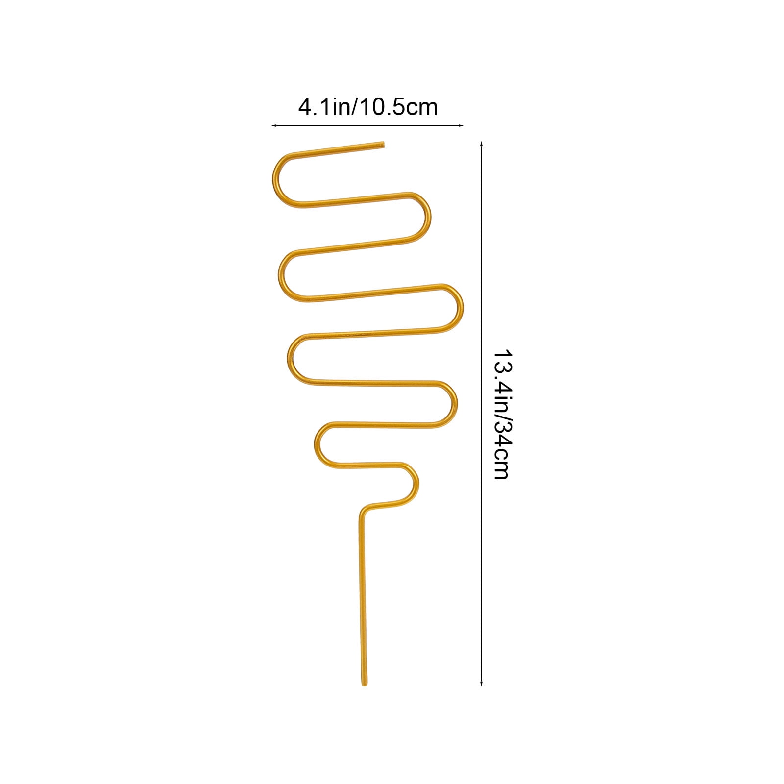 SWETRACE 2Pcs Curved Shape Iron Garden Trellis for Indoor Potted Plants Home Decorative Support 13.4x4.1in