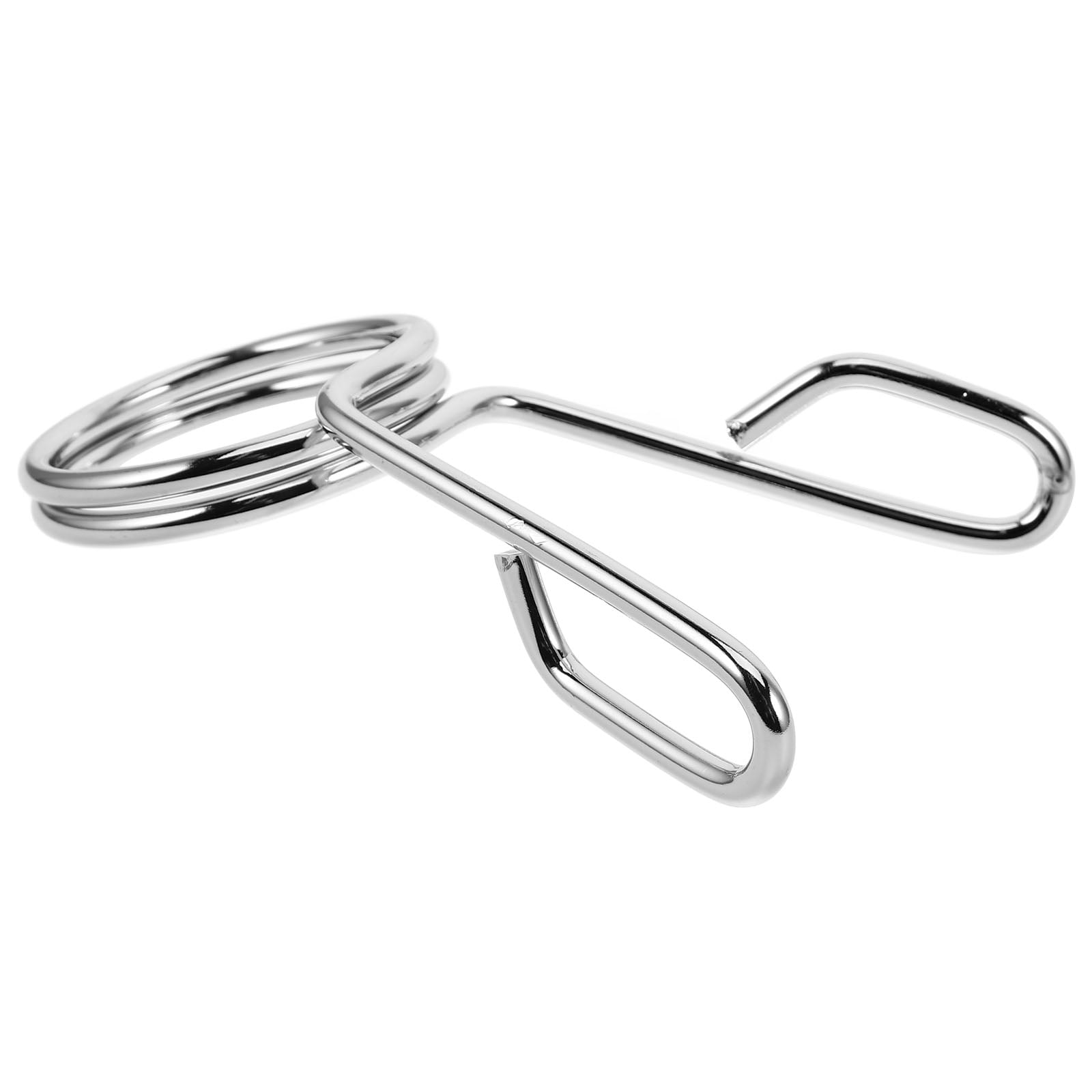 SWETRACE 1Pcs Silver Barbell Clamps for Gym Accessories and Fitness Equipment in Workout Sessions SWETRACE 1Pcs Silver Barbell Clamps for Gym Accessories and Fitness Equipment in Workout Sessions