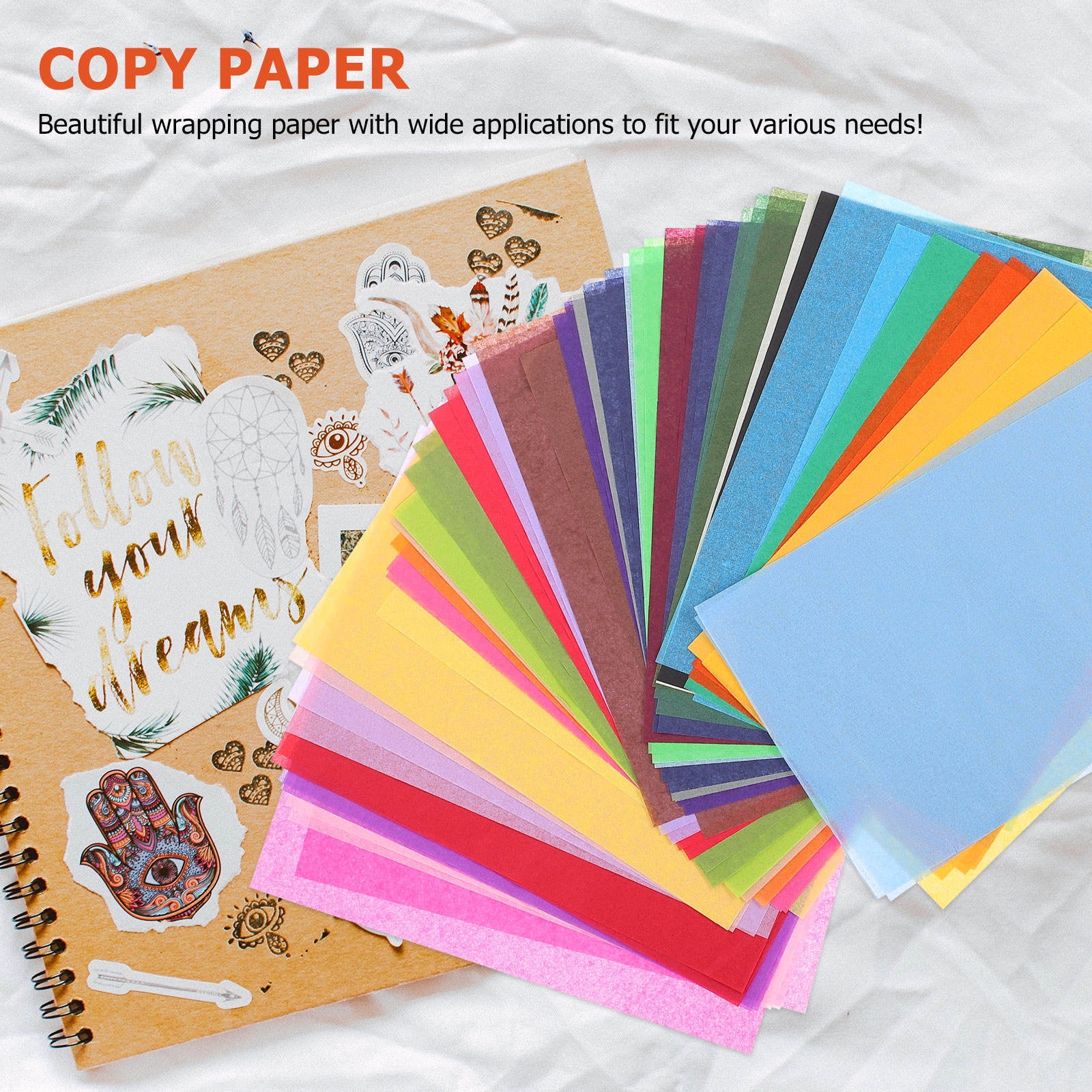 SWETRACE Coloured Tissue Paper 132 Sheets Assorted Color for Wrapping and Holiday Packaging