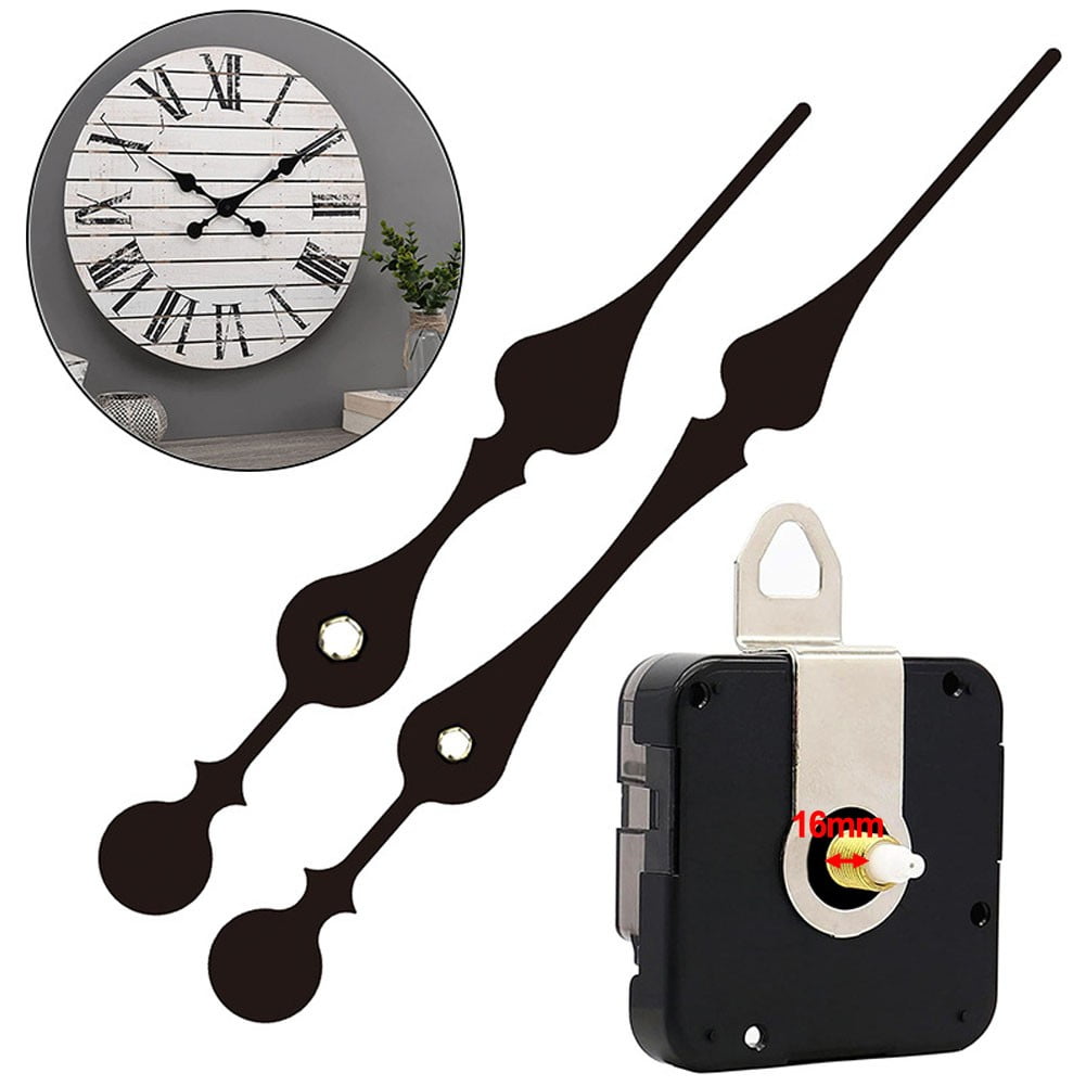 Quality Silent Quartz Diy Mechanism Movement Kit Large Long Hands Clock Movement High Torque Wall Clock Accessories Black E Smile Home A