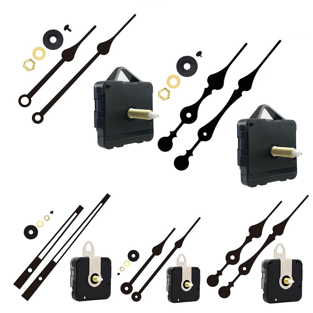 Quality Silent Quartz Diy Mechanism Movement Kit Large Long Hands Clock Movement High Torque Wall Clock Accessories Black E Smile Home A