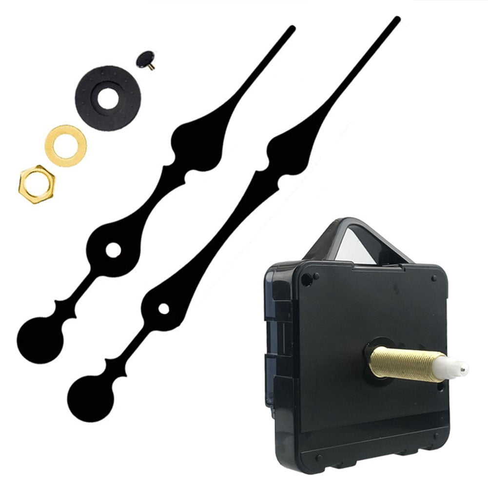 Quality Silent Quartz Diy Mechanism Movement Kit Large Long Hands Clock Movement High Torque Wall Clock Accessories Black E Smile Home B