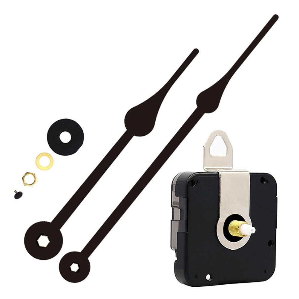 Quality Silent Quartz Diy Mechanism Movement Kit Large Long Hands Clock Movement High Torque Wall Clock Accessories Black E Smile Home D