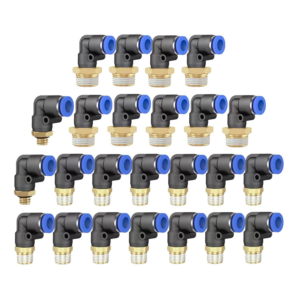 Pneumatic Elbow Quick Connector Air Fittings Thread Elbow Adapter Pl4-16 Pl6-01 Smile Home Pl8-02