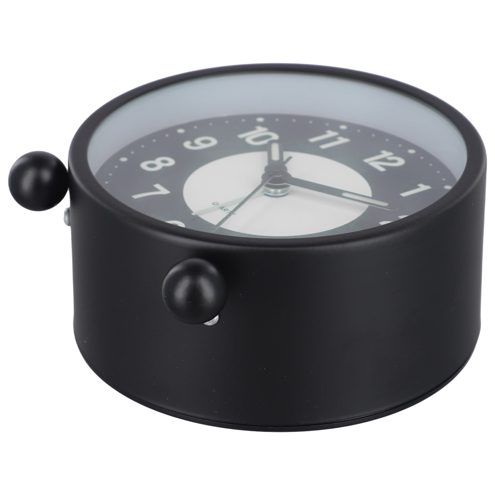 Battery Operated Clock Glow-in-the-Dark Alarm Clock Bedroom Children%27s Table Non-Ticking Glow-in-the-Dark Dial Smile Home