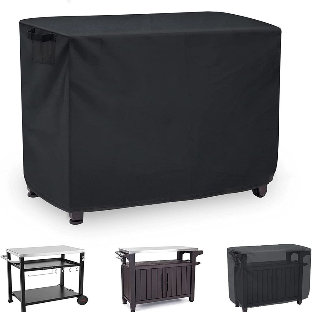 Waterproof Outdoor Prep Movable Dining Cart Pizza Oven Patio Grill Table Cover 104*61*81cm Smile Home 140*61*81cm
