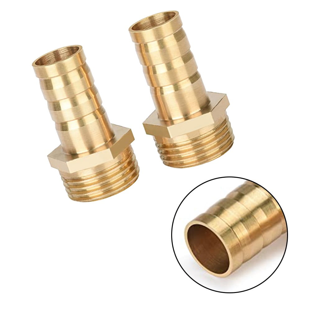 Brass Hose Connector Adapter Screw Connection 1/2" Nozzle (6mm-16mm) 2 pcs 10Mm 1/2'' Smile Home