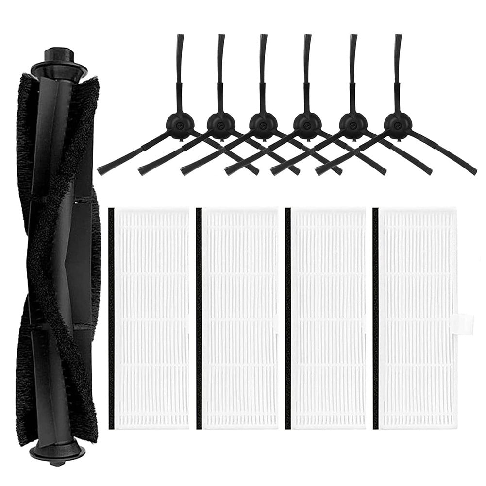 Luolandi Filter Side Brush Roller Brush For IHome Self Empty Robot Vacuum Cleaner IHRV6 IHRV14 Home Appliance Parts ufeffhousehold Cleaning A