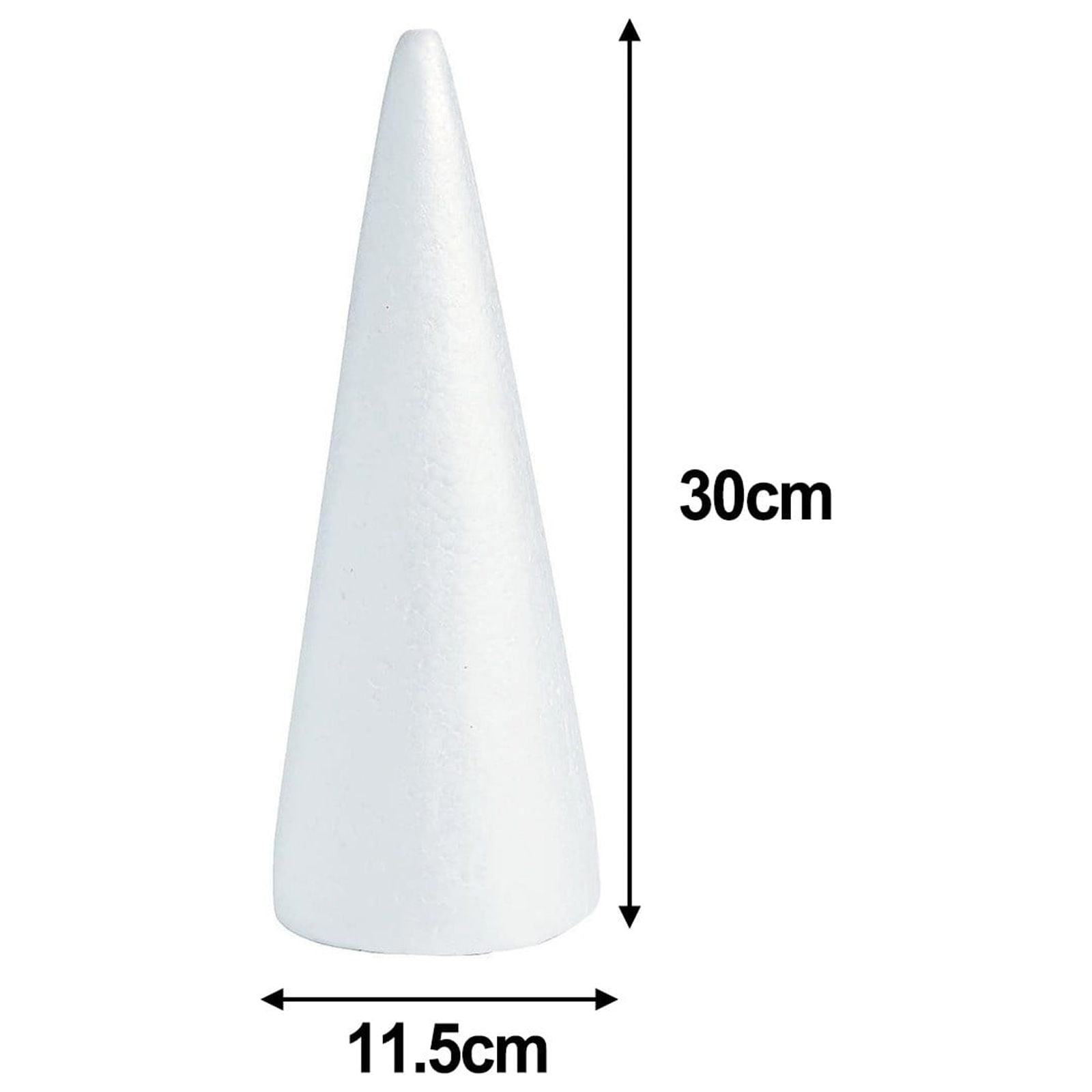 Lierteer Styrofoam Foam Cones Polystyrene for Crafts DIY Painting Triangle Tree 30cmX11.5cm Lierteer Styrofoam Foam Cones Polystyrene for Crafts DIY Painting Triangle Tree 30cmX11.5cm