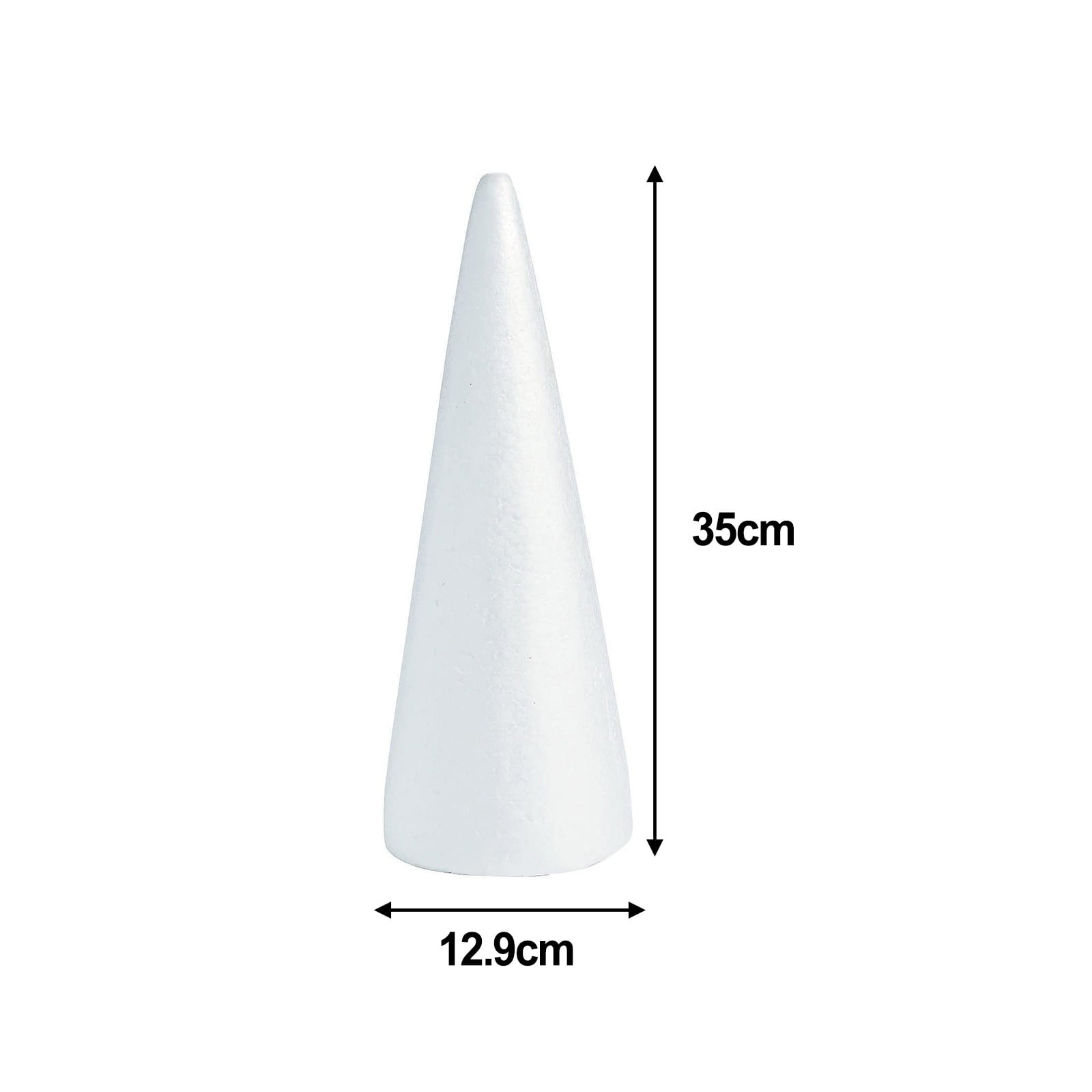Lierteer Styrofoam Foam Cones Polystyrene for Crafts DIY Painting Triangle Tree 35cmX12.9cm Lierteer Styrofoam Foam Cones Polystyrene for Crafts DIY Painting Triangle Tree 35cmX12.9cm