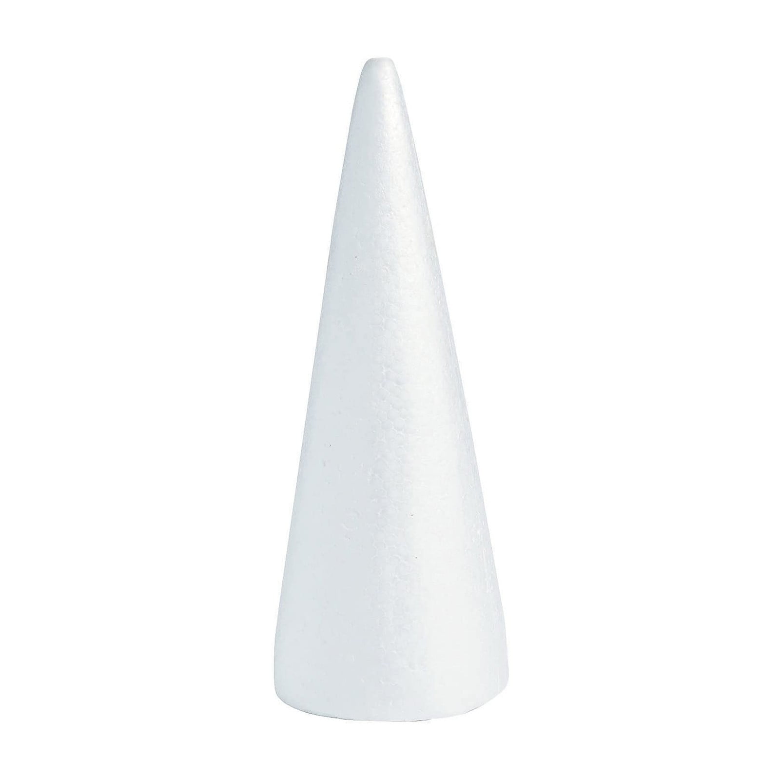 Lierteer Styrofoam Foam Cones Polystyrene for Crafts DIY Painting Triangle Tree 35cmX12.9cm