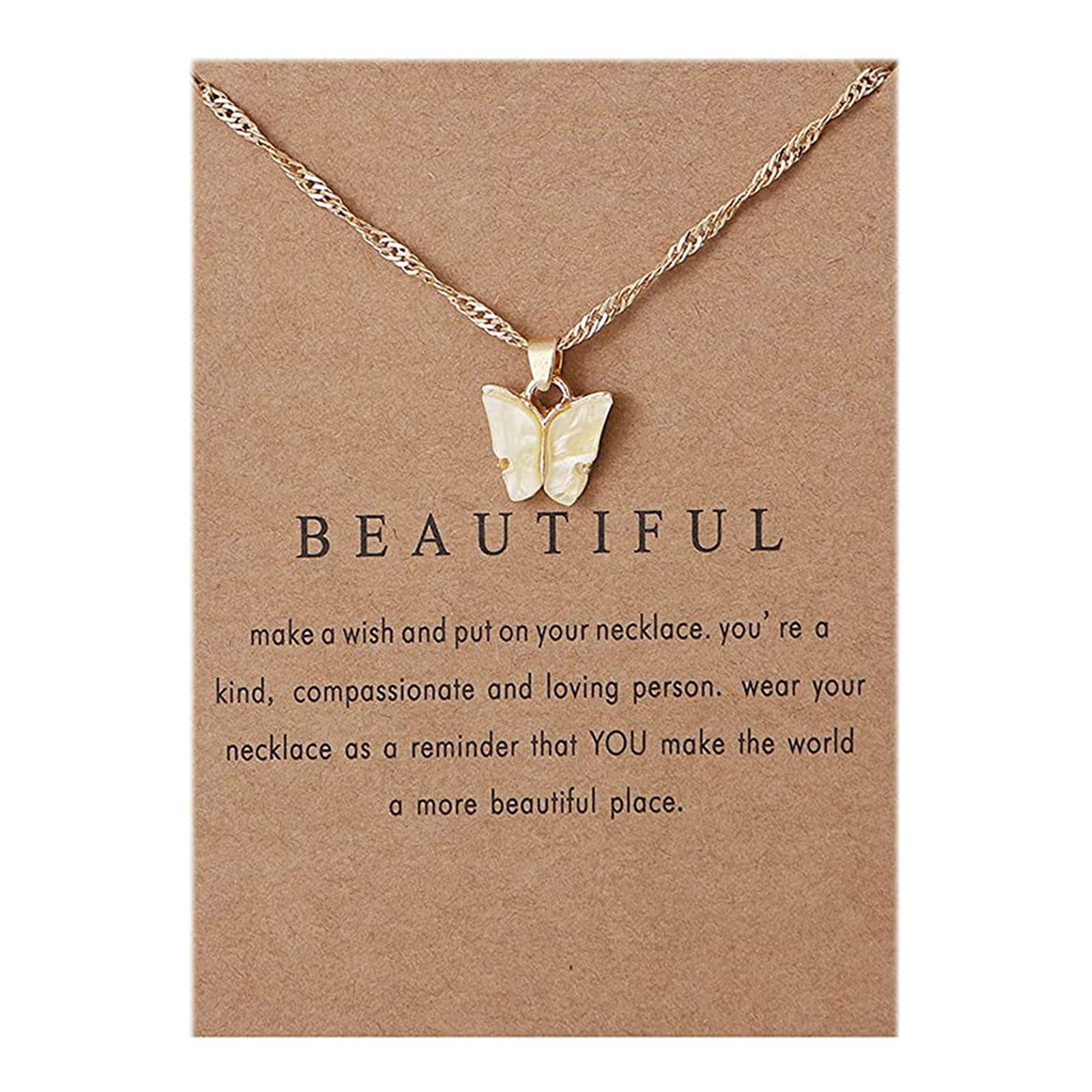 Colorful Acrylic Butterfly Pendant Necklace Bohemian Adjustable Retro Card Clavicle Chain Insect Animal Necklace for Women Friend Friendship Party Jewelry Gift Black Colorful Acrylic Butterfly Pendant Necklace Bohemian Adjustable Retro Card Clavicle Chain Insect Animal Necklace for Women Friend Friendship Party Jewelry Gift Black