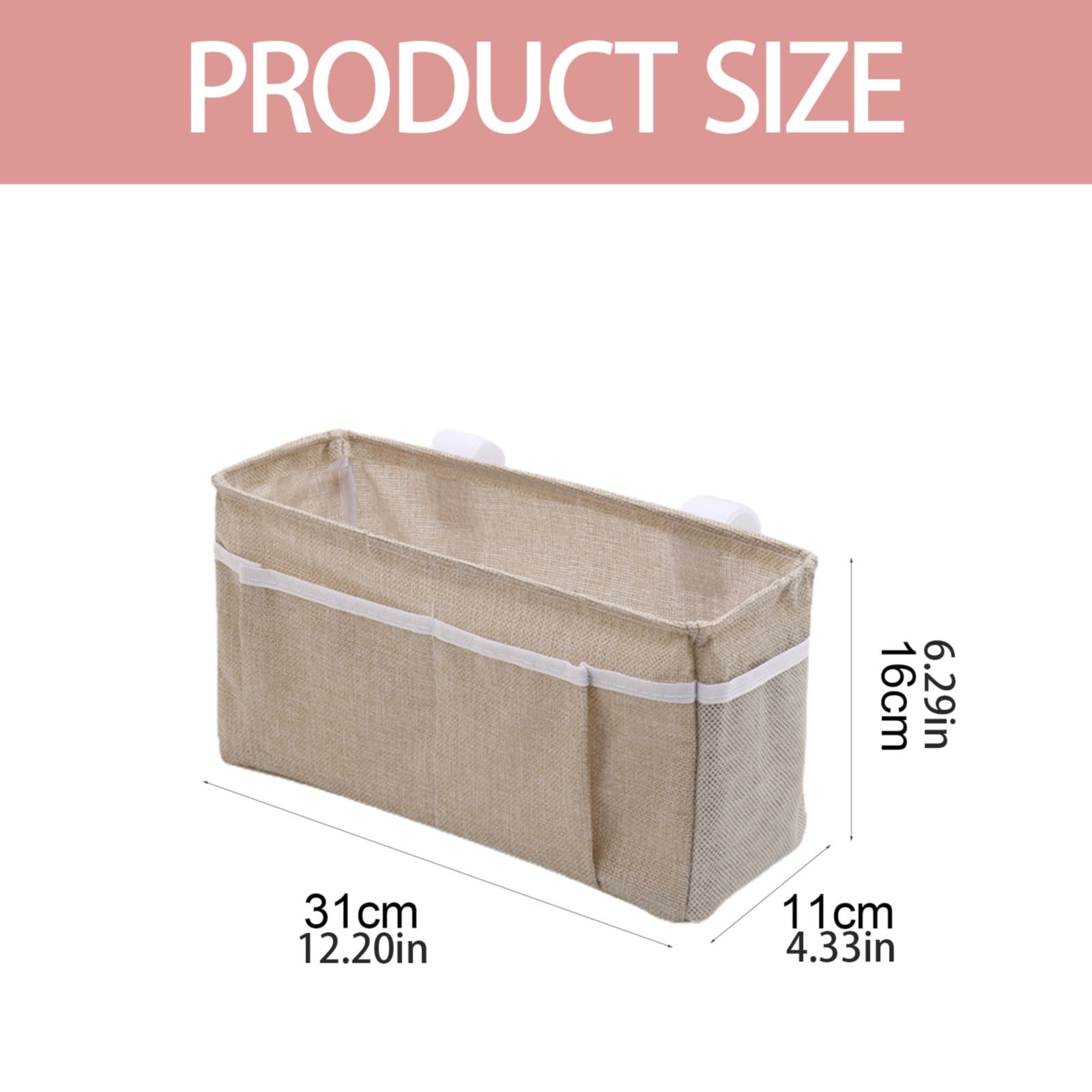 Bedside Caddy/Bedside Storage Bag Hanging Organizer for Bunk and Hospital Beds