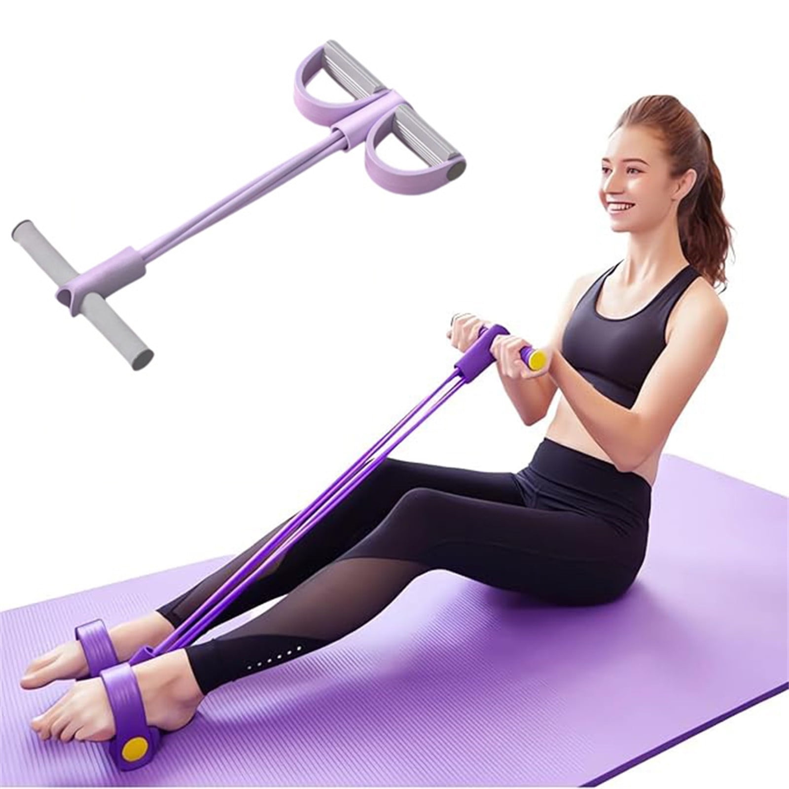 Clearance!4-Tube Pedal Puller Resistance Rope - Foot Pedal Resistance Band Clearance!4-Tube Pedal Puller Resistance Rope - Foot Pedal Resistance Band