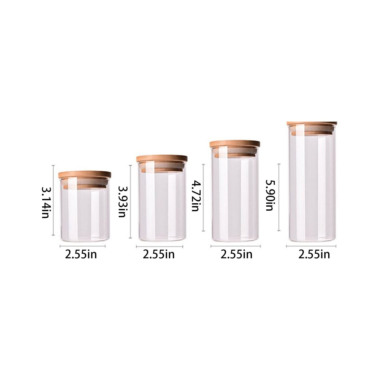 CGZQFEI Glass Storage Containers with Lids