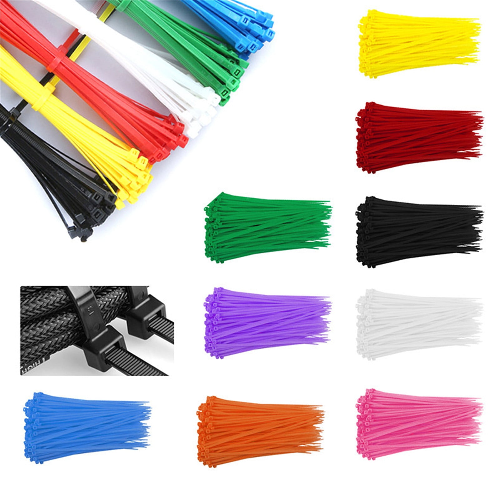 6 Inch White Zip Ties