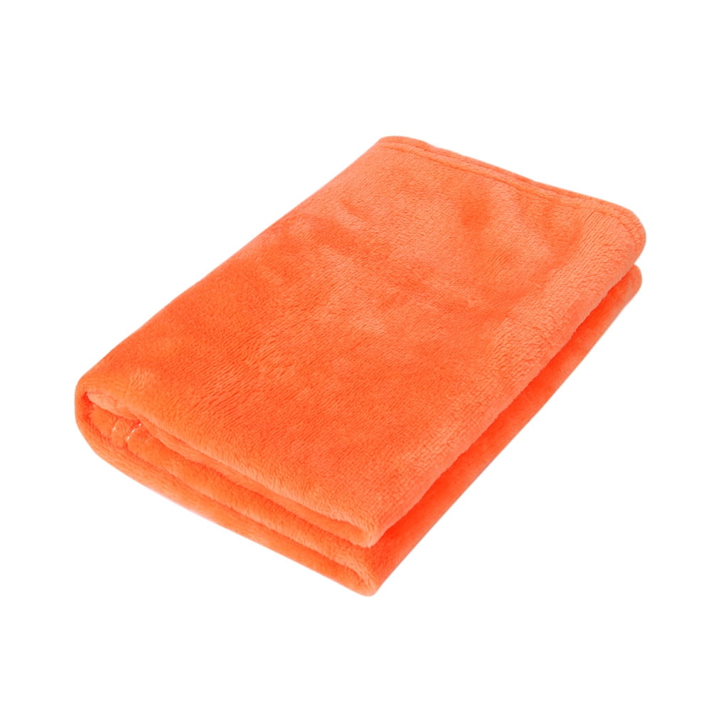 50X70CM Fashion Solid Flannel Blanket - Soft Warm Coral Plaid Throw for Kids