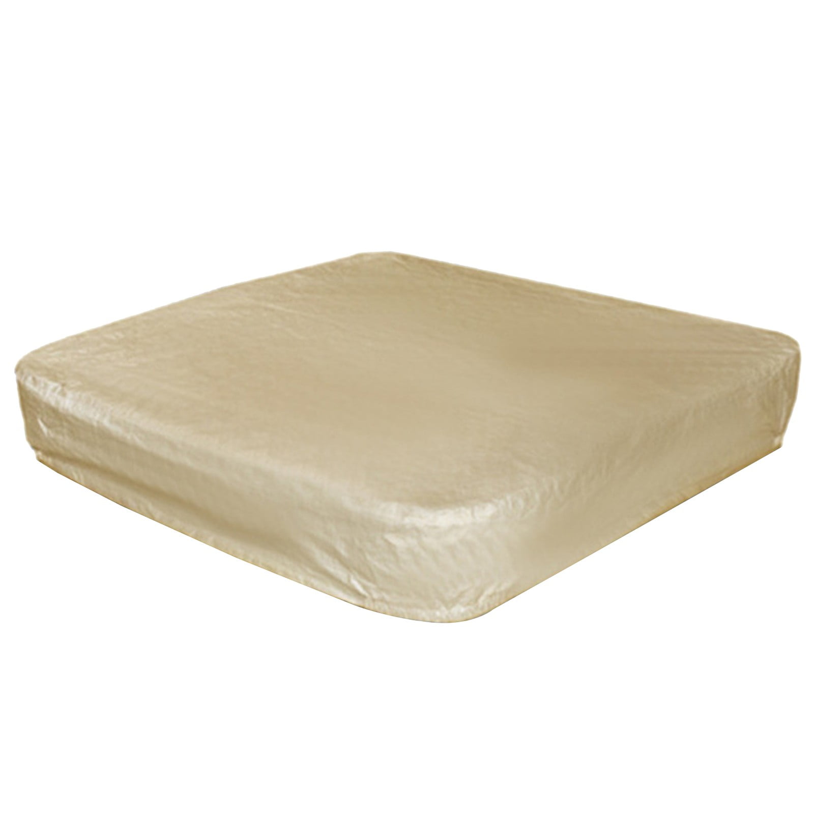 Square Hot Tub Cover - Outdoor Heavy Duty Protector for Patio Spas and Swimming Pools | Hard Covers For Hot Tub Waterproof Dust Cover for Hot Tubs, Jacuzzis, and Outdoor(Black -89.76x11.81") Beige-86.61x11.81"