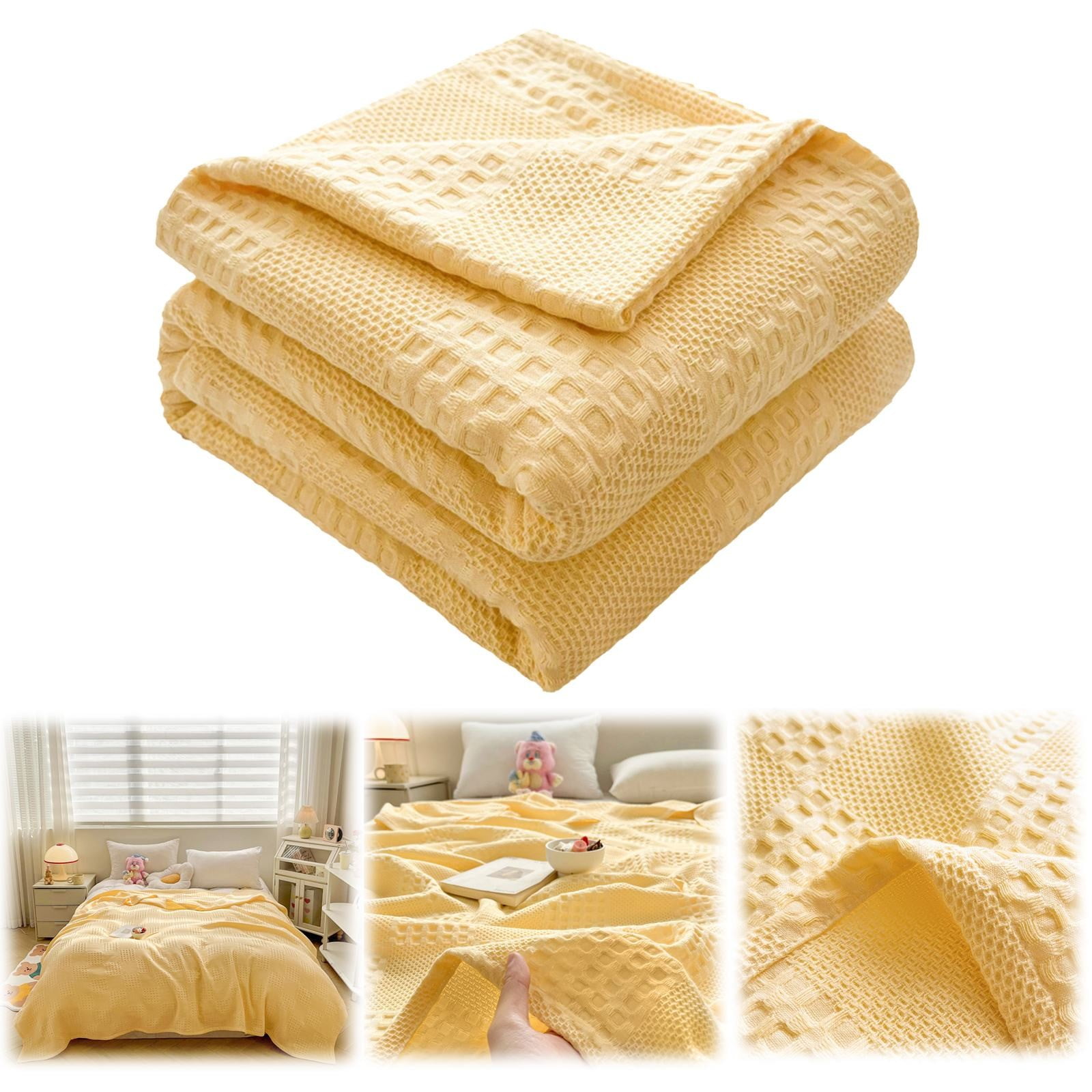 Soft Warm Blanket - Pure Cotton Lightweight Bedding 