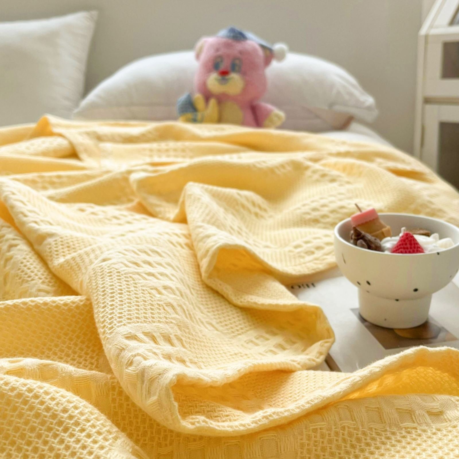 Soft Warm Blanket - Pure Cotton Lightweight Bedding 