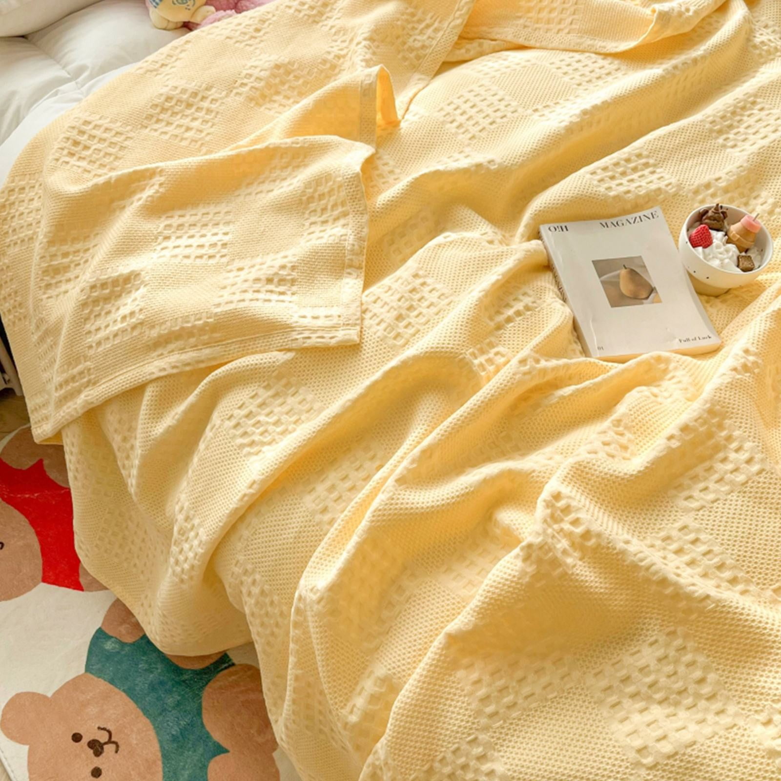 Soft Warm Blanket - Pure Cotton Lightweight Bedding 