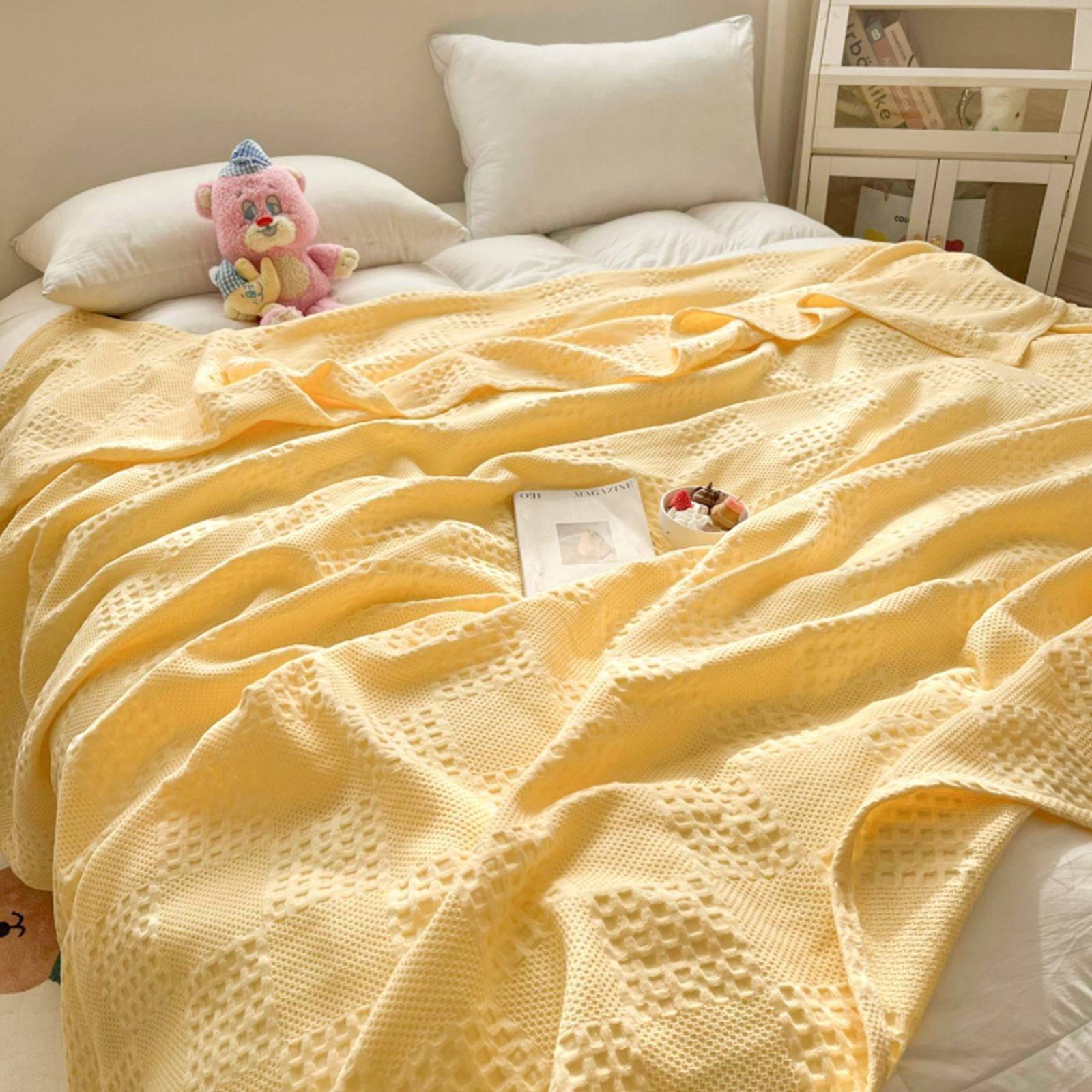 Soft Warm Blanket - Pure Cotton Lightweight Bedding 