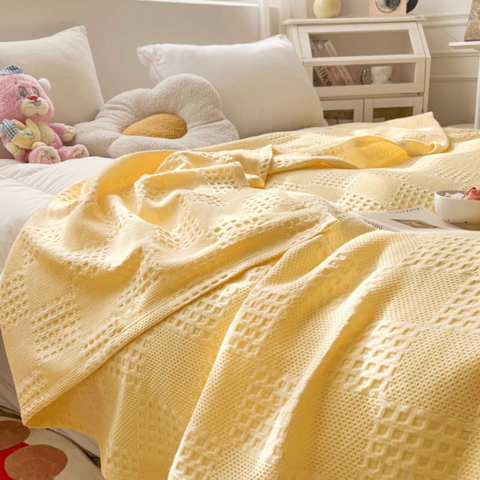 Soft Warm Blanket - Pure Cotton Lightweight Bedding 