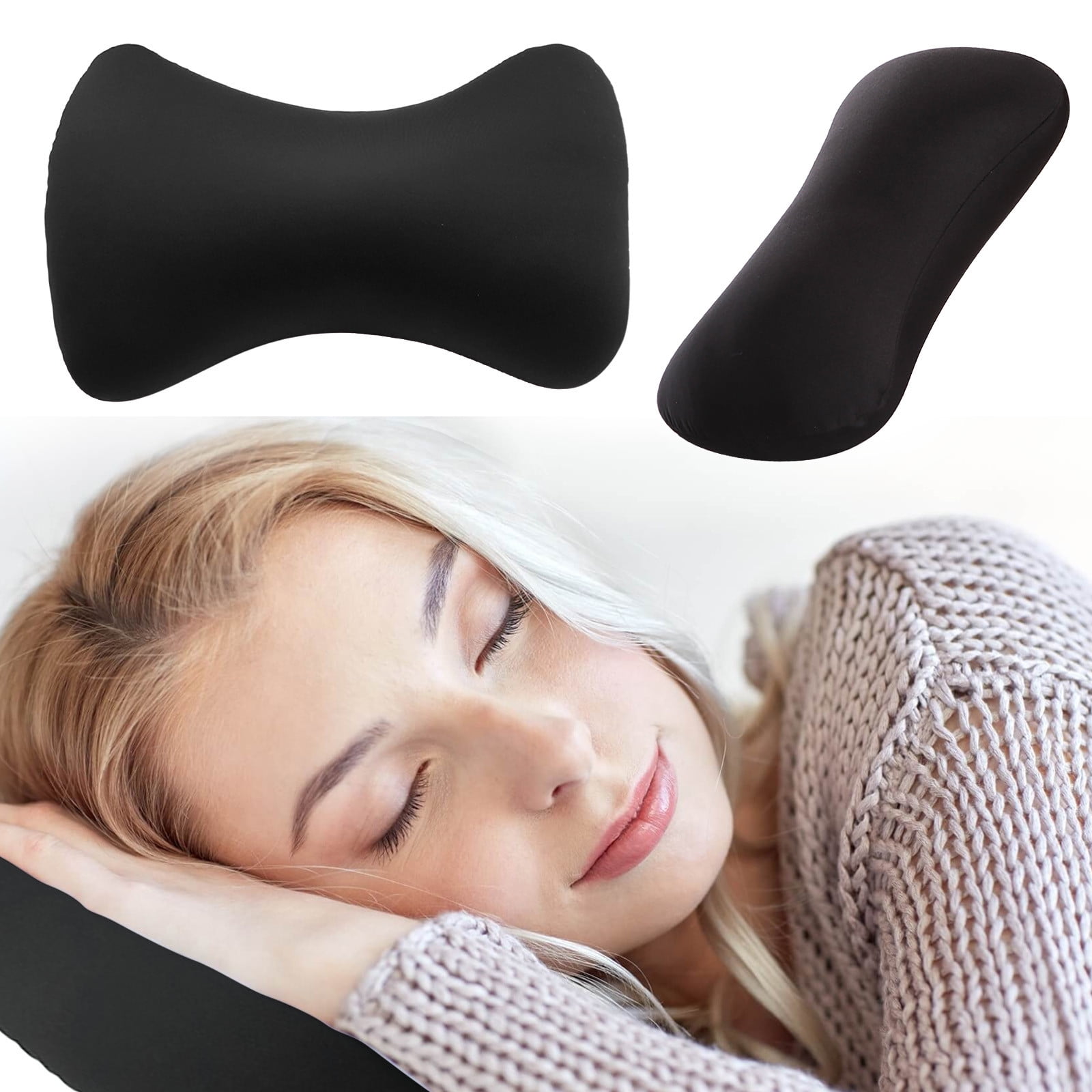38cm×20cm Bone-Shaped Office Nap Pillow - Soft Foam Headrest for Travel 38cm×20cm Bone-Shaped Office Nap Pillow - Soft Foam Headrest for Travel