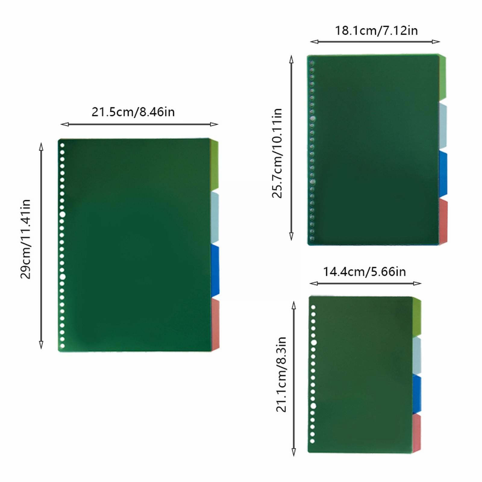 4Pcs/1Set- 4 Tab Binder Dividers with Tabs