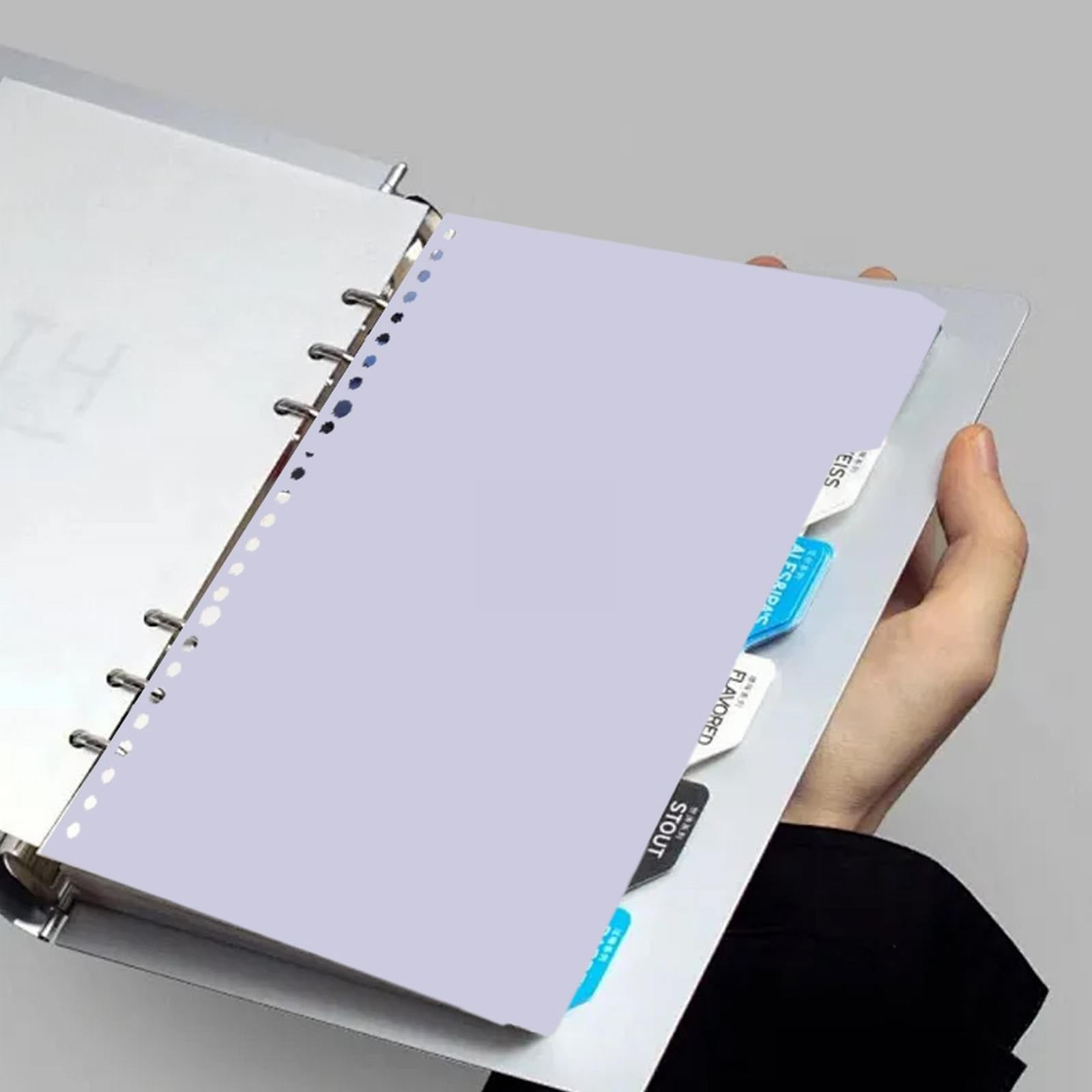 4Pcs/1Set- 4 Tab Binder Dividers with Tabs