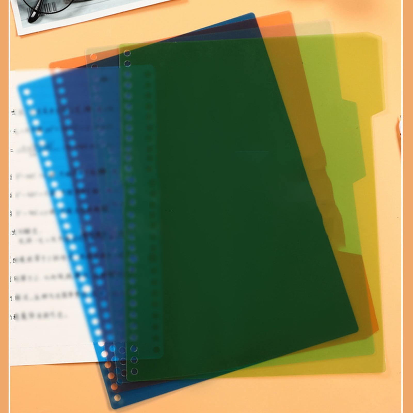 4Pcs/1Set- 4 Tab Binder Dividers with Tabs