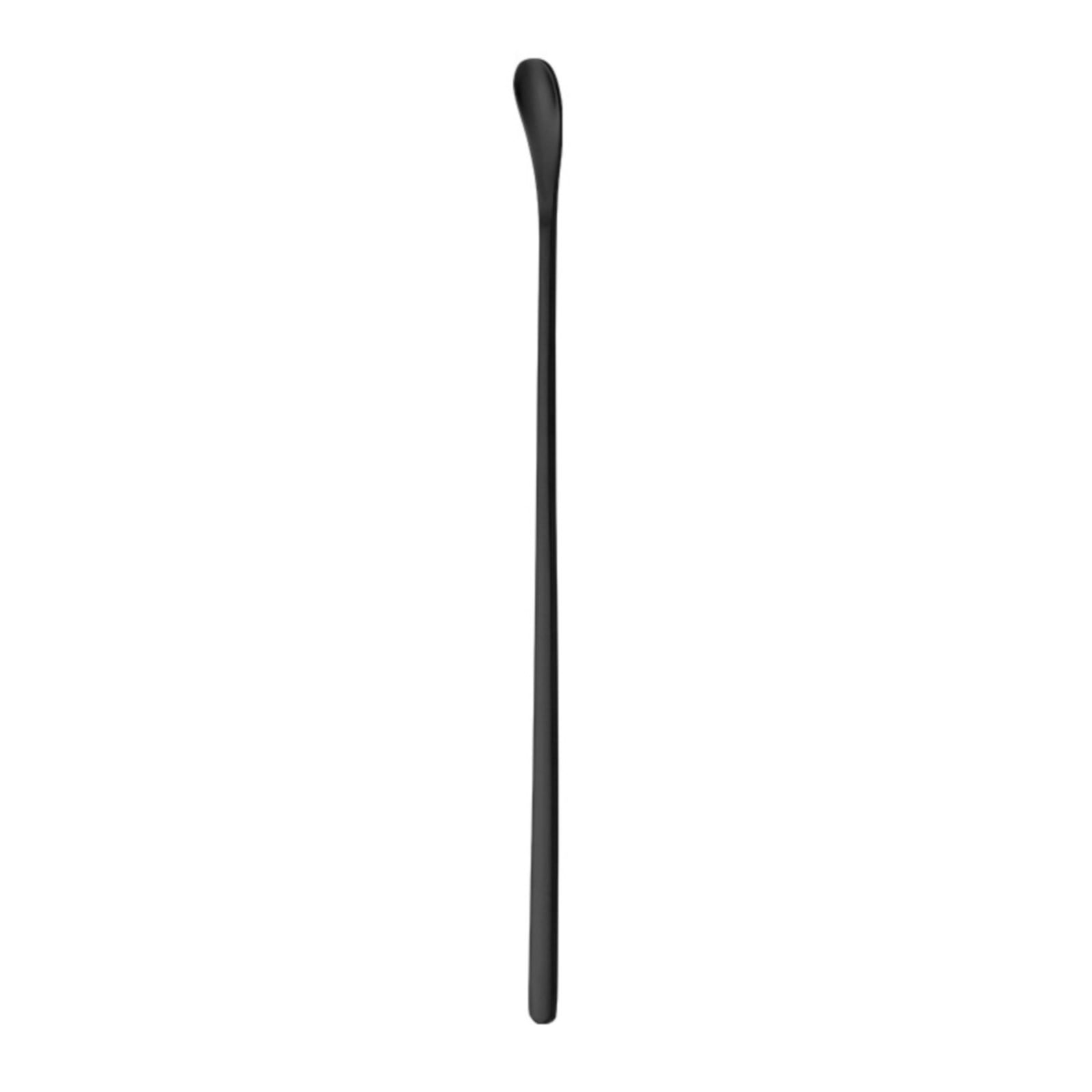 Stainless Steel Coffee Stirring Spoon, Heavy Duty Beverage Cocktail Stirrers, Reusable Stir Cocktail Drink Mixing Swizzle Stick, Tiny Salt Condiment Spoon (Black/1 Pcs) 0.47x8.85 0.47" x 8.85" Gold