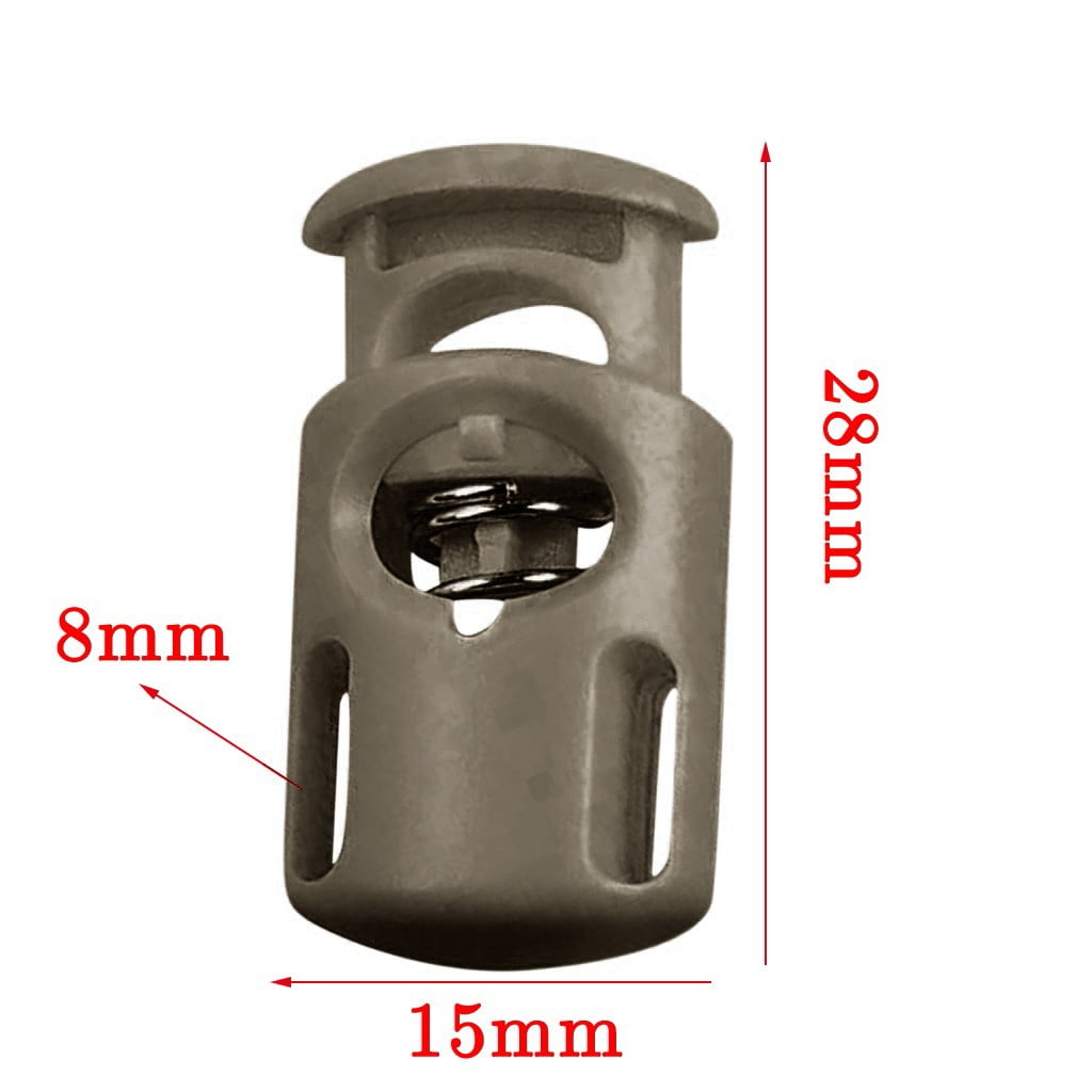 10 PCS Plastic Spring Cord Locks for Drawstring