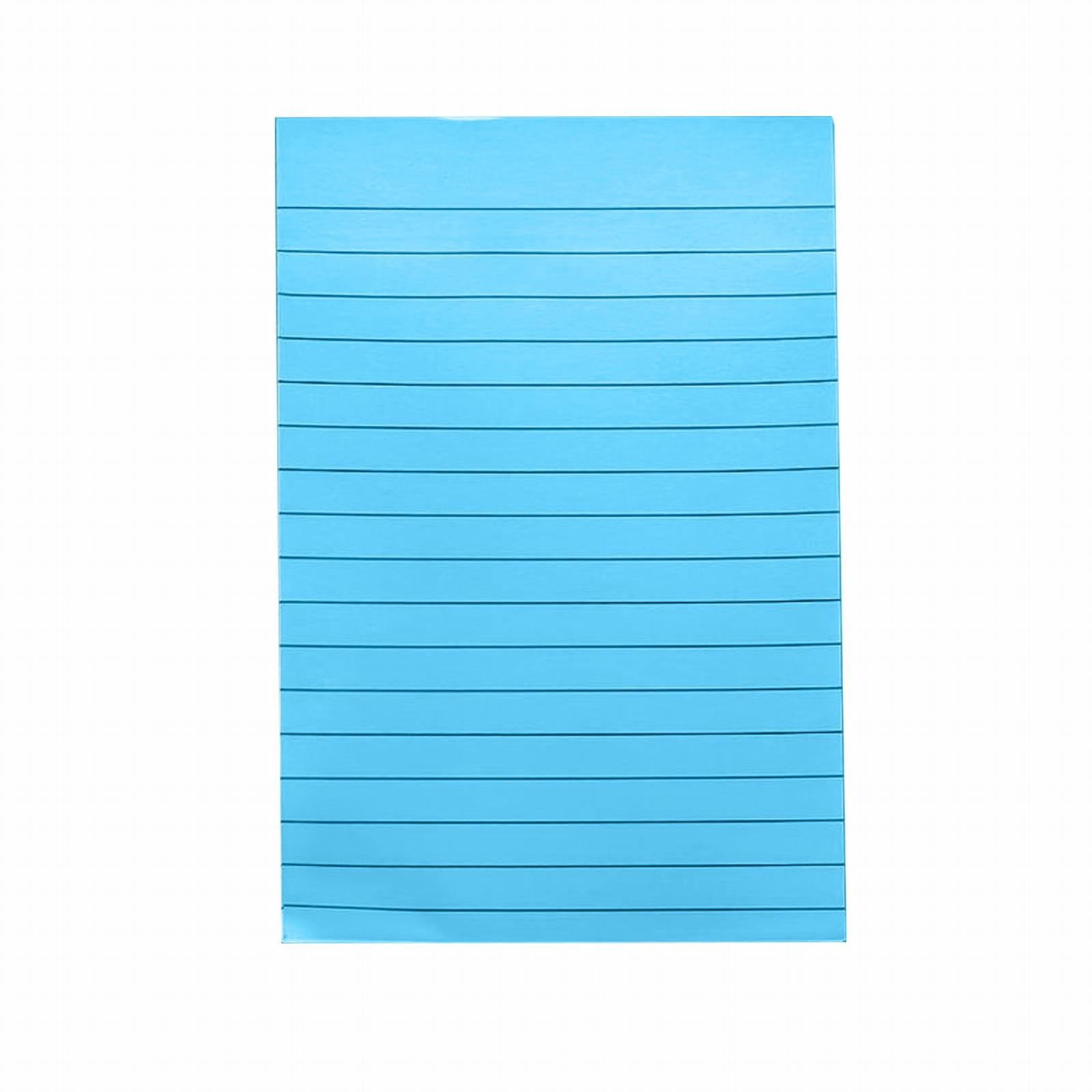 1 Pack Lined Sticky Notes 4X6 in Post, 8 Pastel Colors Large Ruled Post Sticky Colorful Super Sticking Power Memo Pads Strong Adhesive, Sticky Notes with Lines Office, Home, 50 Sheets/pad(B) F
