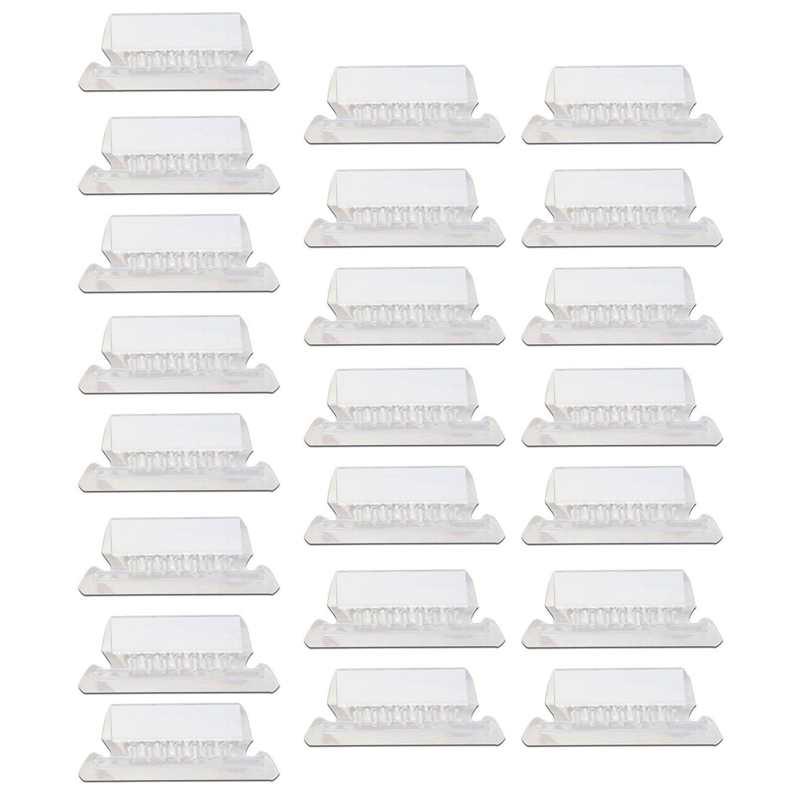 25Pieces 3 Inch Hanging File Folder Tabs and Inserts Large Clear Plastic Hanging Folder Tabs for Quick Identification,For Filing Cabinet Folders Labels Back to Supplies, 6 Colors (Yellow) Clear