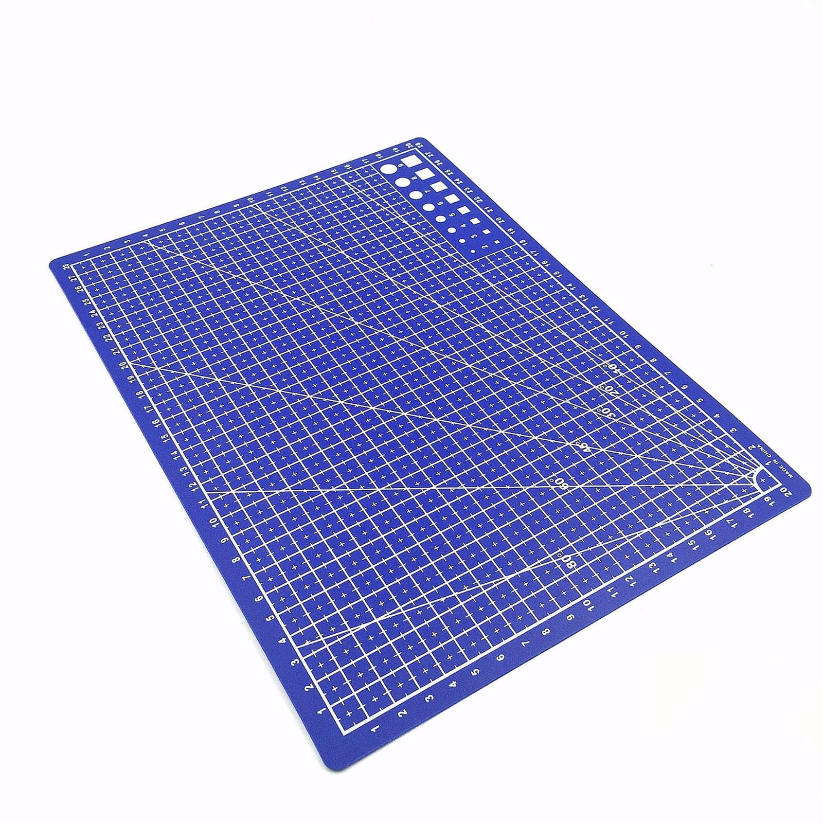 1 Pcs Self Healing Sewing Mat,21x14.5CM Rotary Cutting Mat Double Sided Craft Cutting Board for Sewing Crafts Hobby Fabric Precision Scrapbooking Project,Art Project,2 Colors(Blue) Blue