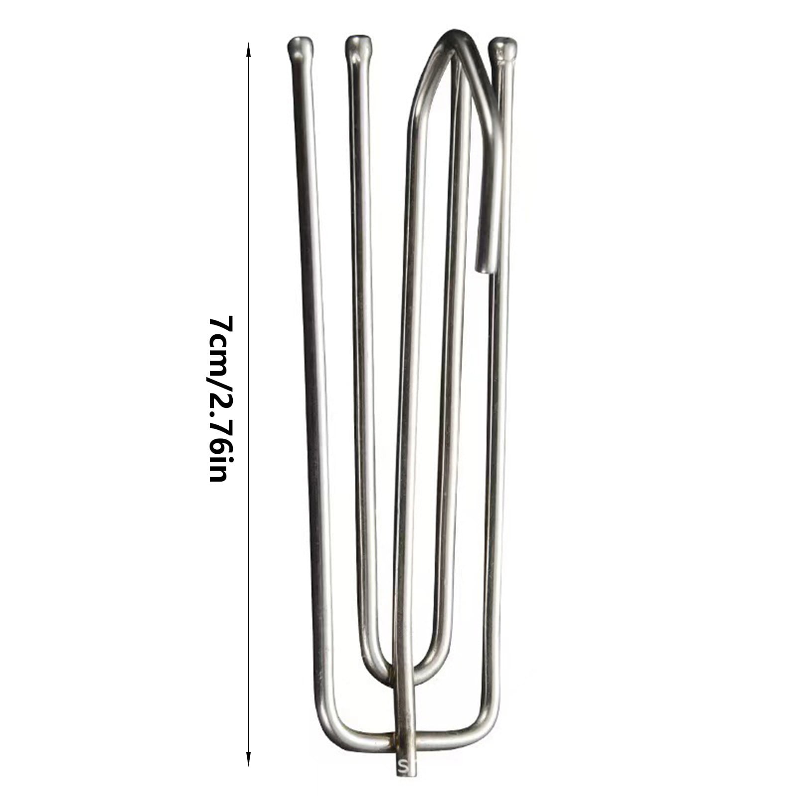 Stainless Steel Drapery Hook and Pin for Pleated Drapes