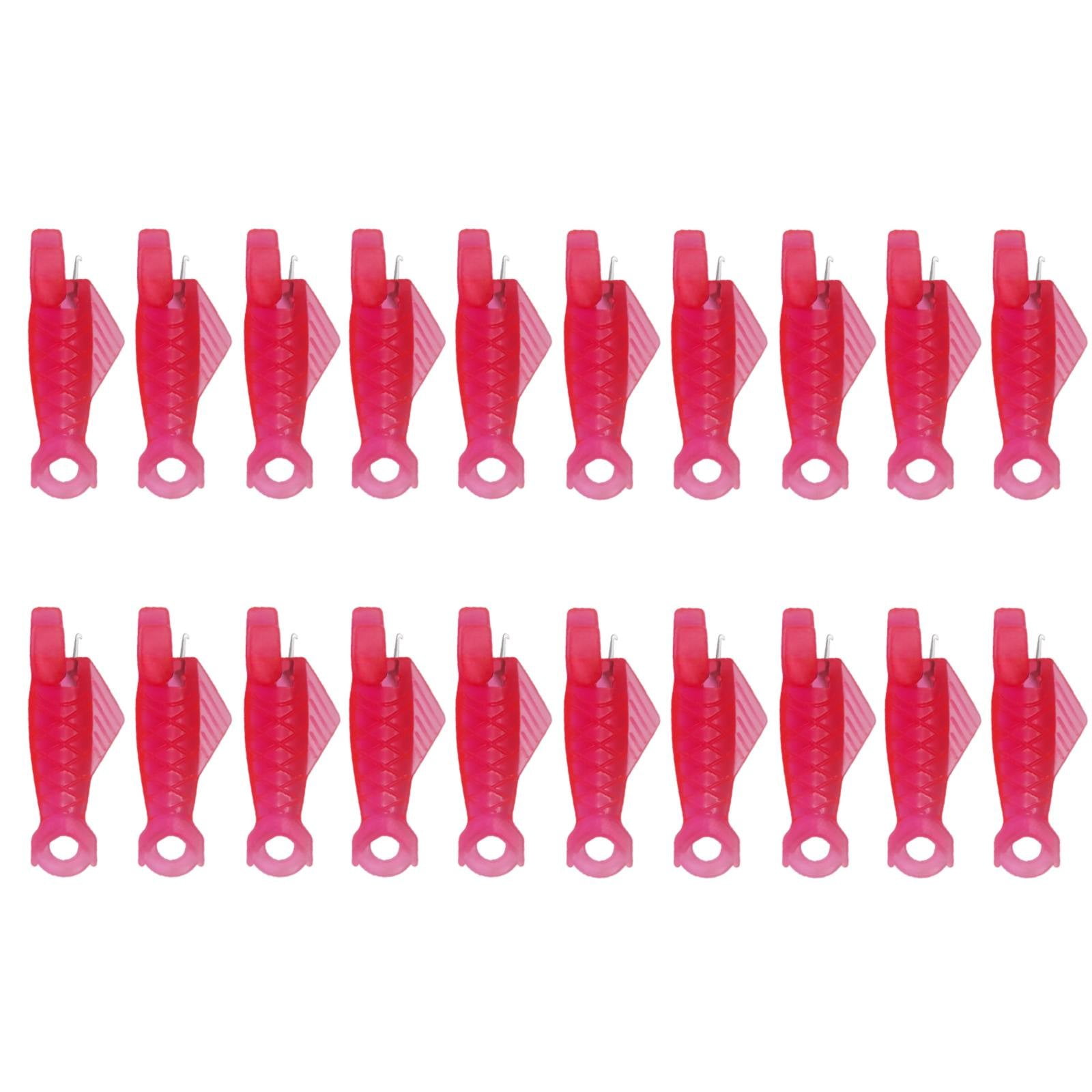 Fish Mouth Sewing Machine Needle Threader Upgraded Automatic Sewing Needle Threader,Simple Needle Threader Tool,Quick Sewing Machine Cycle Simple Needle Threader Tool(5 pcs-HotPink) 20 pcs-HotPink
