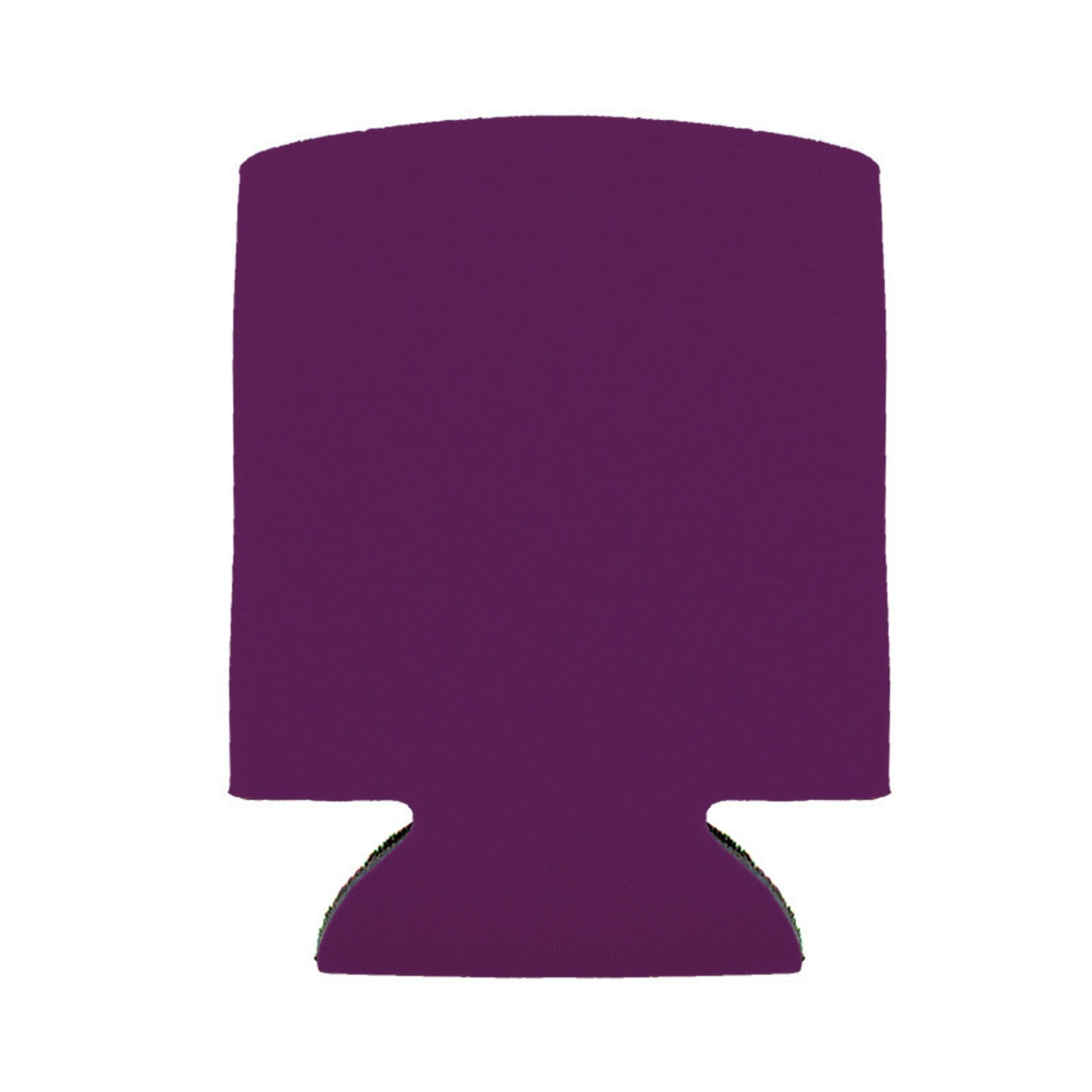 1 Pcs Blank Beer Can Coolers Sleeves,Can Covers Beer Keeps Beer Cold and Hands Warm,Bottle Sleeves Coolers Holder Non-slip nylon Can Coolier Sleeves,Open Bottom,2.75x5.11 in(Pink2) Z1-Purple