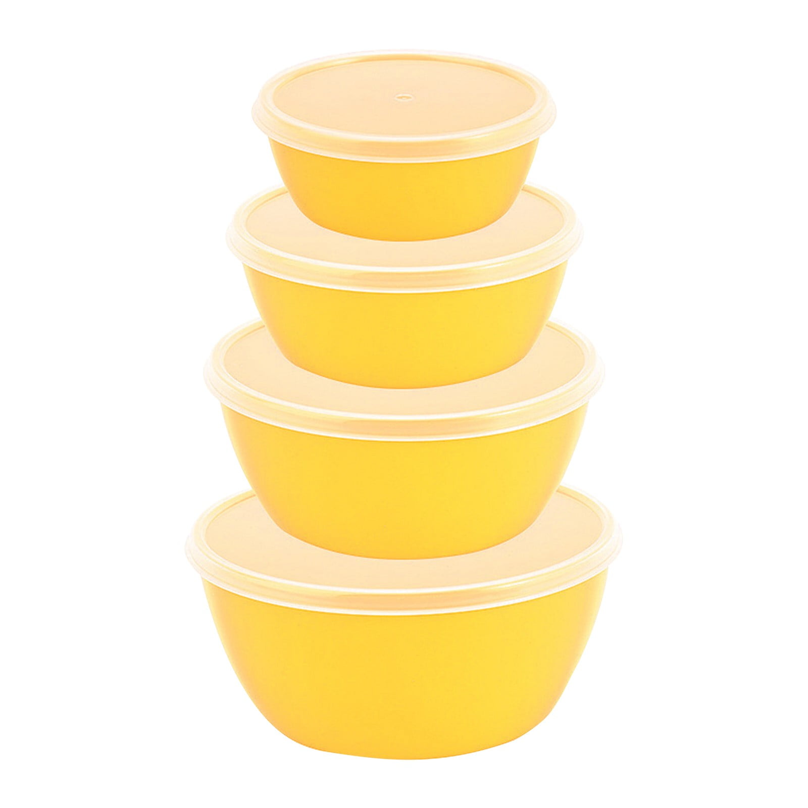 Set of 7 Small Durable 2oz Freezer Containers with Screw Lids - Multicolor, Stackable, Dishwasher Safe Plastic Jars for Food Storage, Suitable for Snacks & Condiments(Orange,1.8x1.6x1.4") Z-Yellow