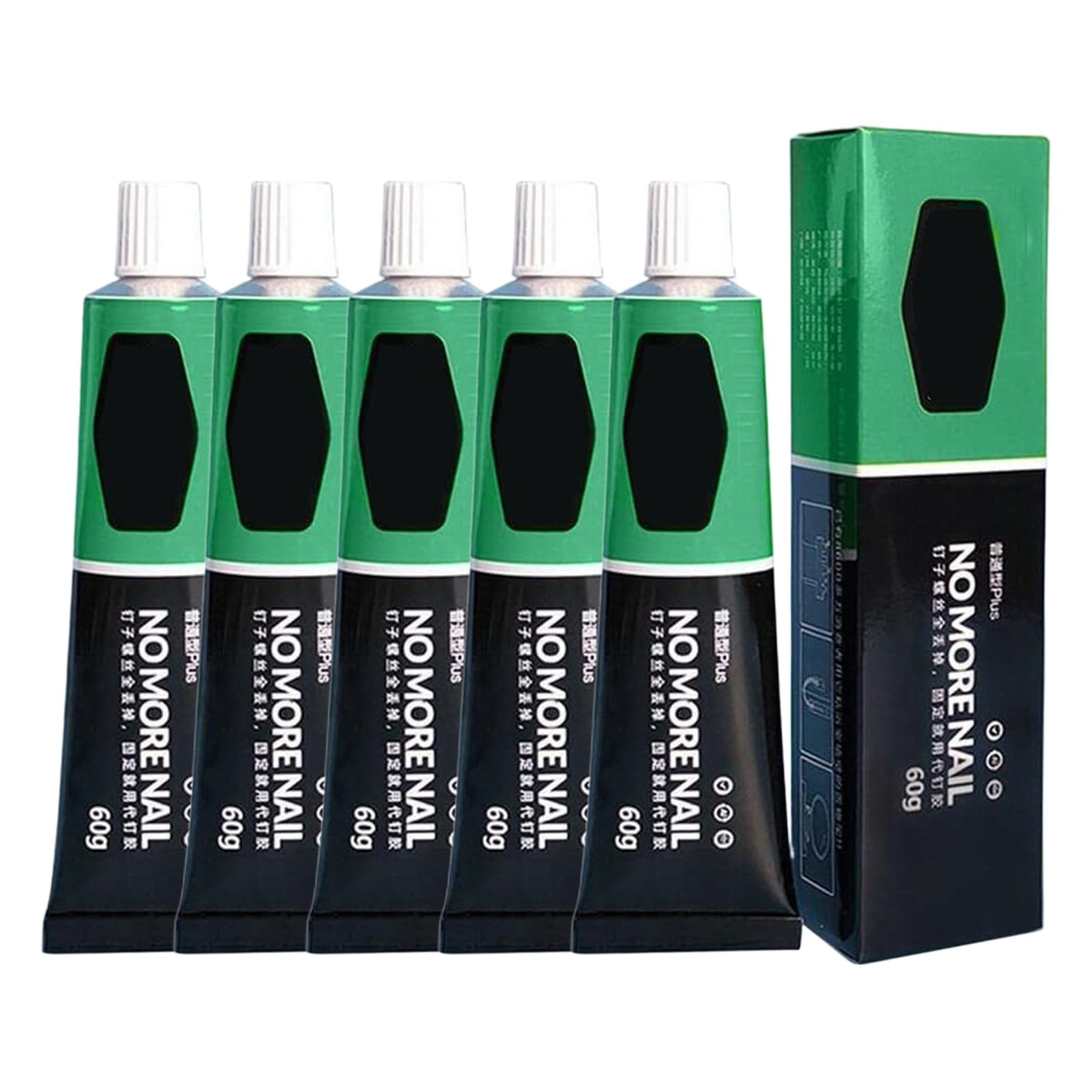 Super Glue for Metal and Stainless Steel 60g - All Purpose Glue, Heavy Duty Waterproof, Heat Resistant, Quick-Dry, Clear Glue for Strong Bonding Between Metals, Other Materials, Jewelry Making(1pc) 5pc