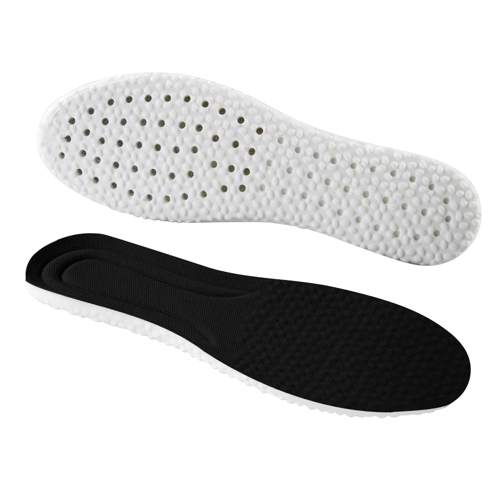 Steppers Insoles for Men Women, Massage Insole, Cloud Insole, Men's Comfortble Steppers Shoe Insoles Inserts, Memory Foam with Arch Surpport Insoles for Arch Pain,Advanced Sport Massaging Insoles Black 43-44