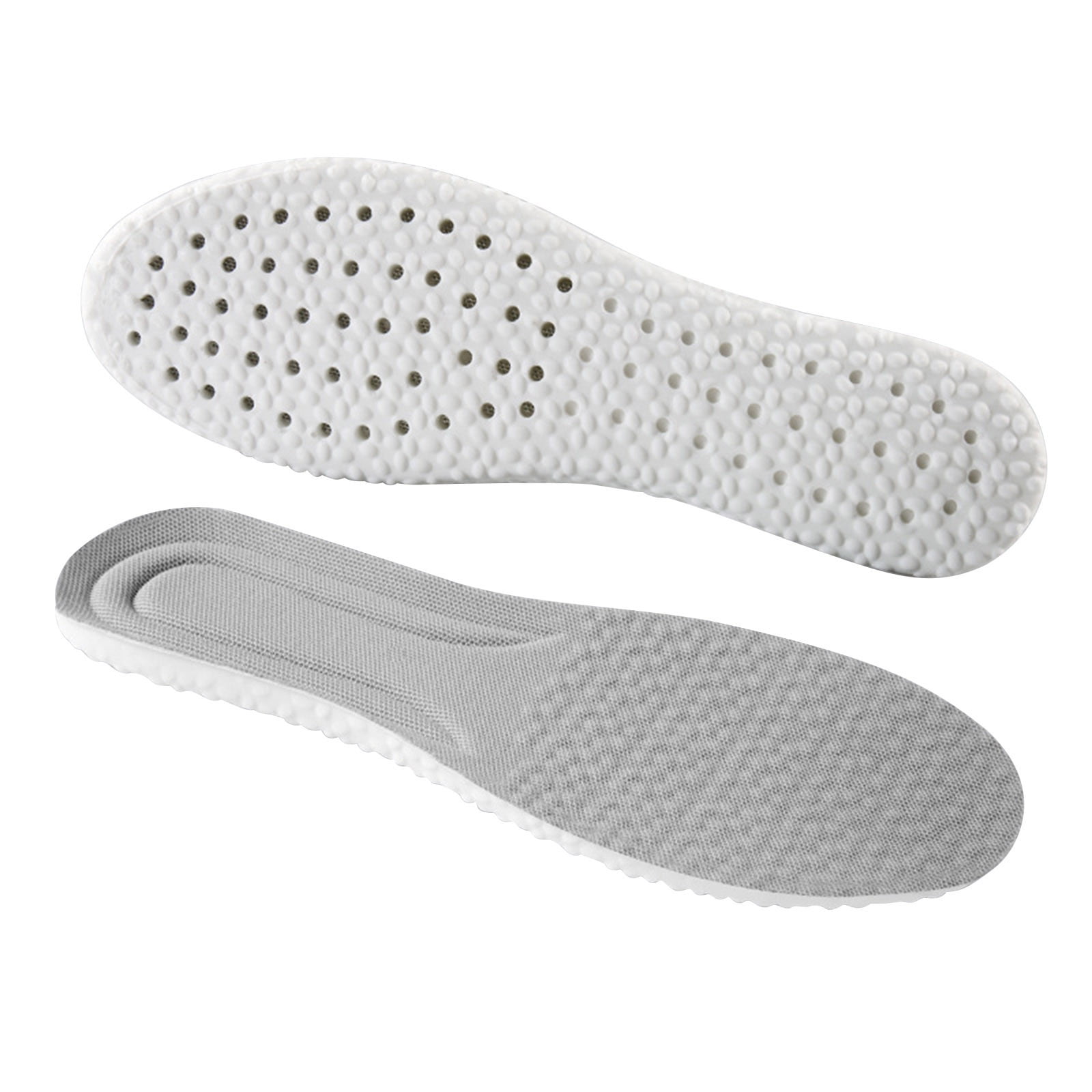 Steppers Insoles for Men Women, Massage Insole, Cloud Insole, Men's Comfortble Steppers Shoe Insoles Inserts, Memory Foam with Arch Surpport Insoles for Arch Pain,Advanced Sport Massaging Insoles Grey 37-38