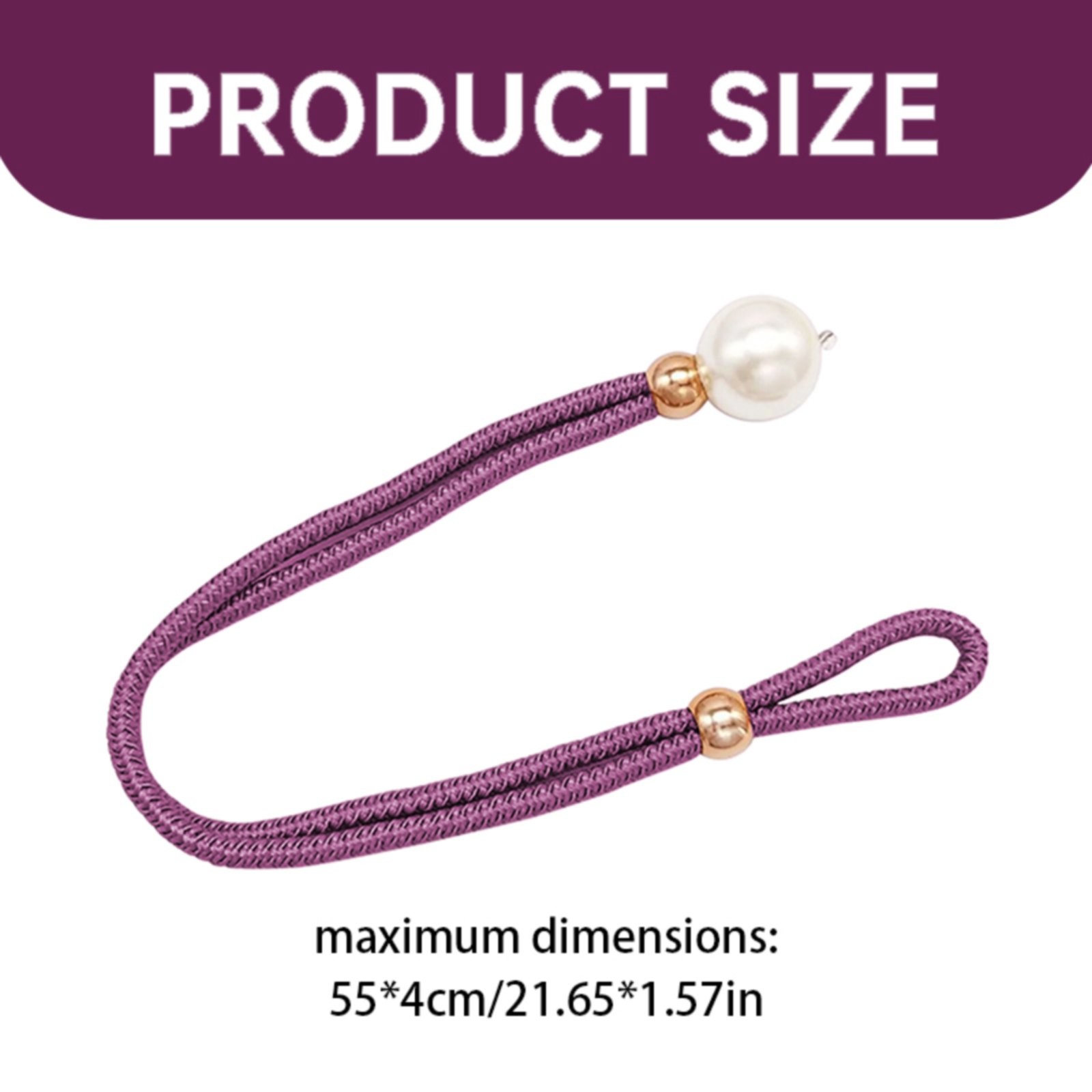 Adjustable Big Pearl Curtain Tiebacks